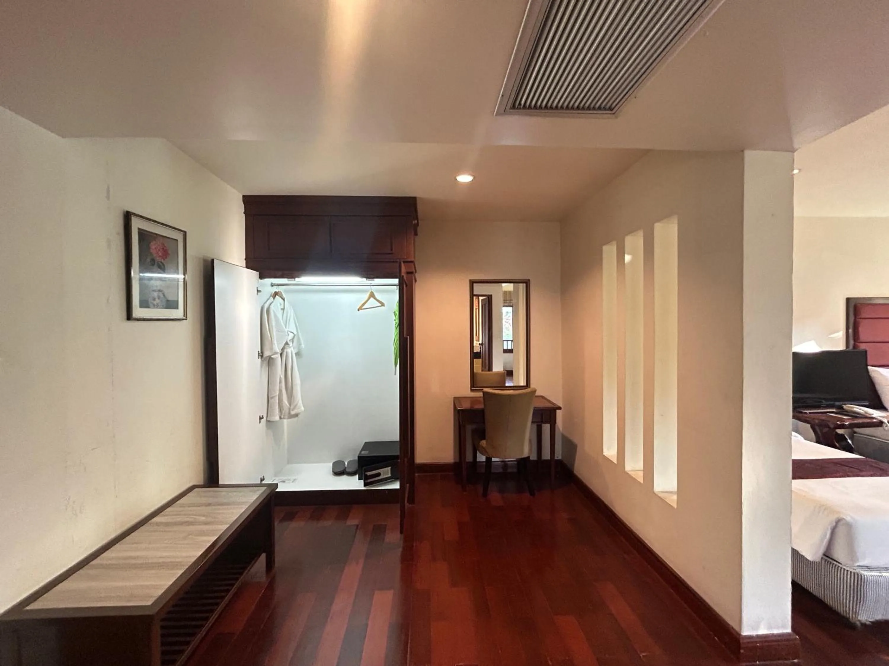 wardrobe, Bed in Teak Garden Resort, Chiang Rai