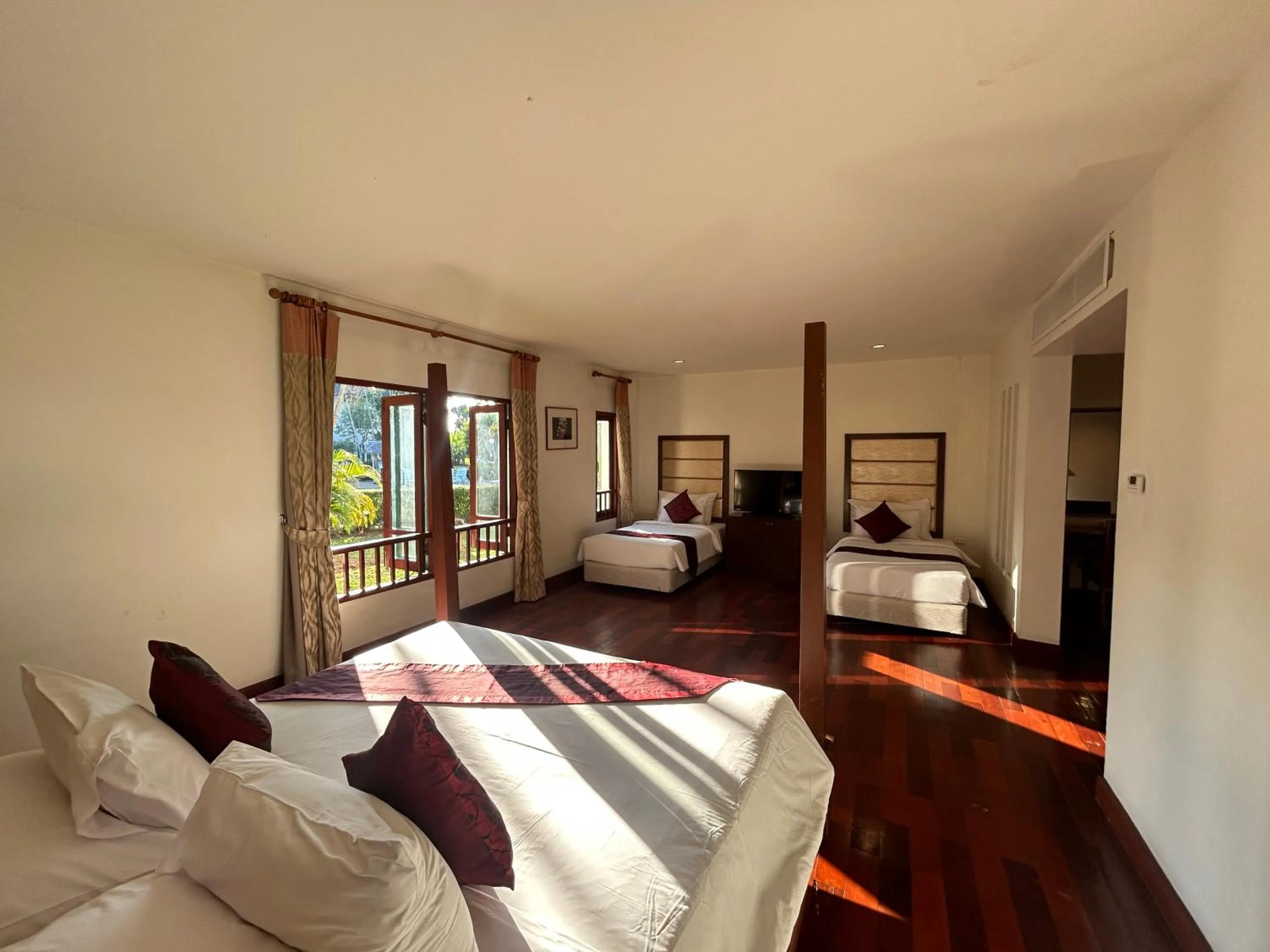 Bed in Teak Garden Resort, Chiang Rai