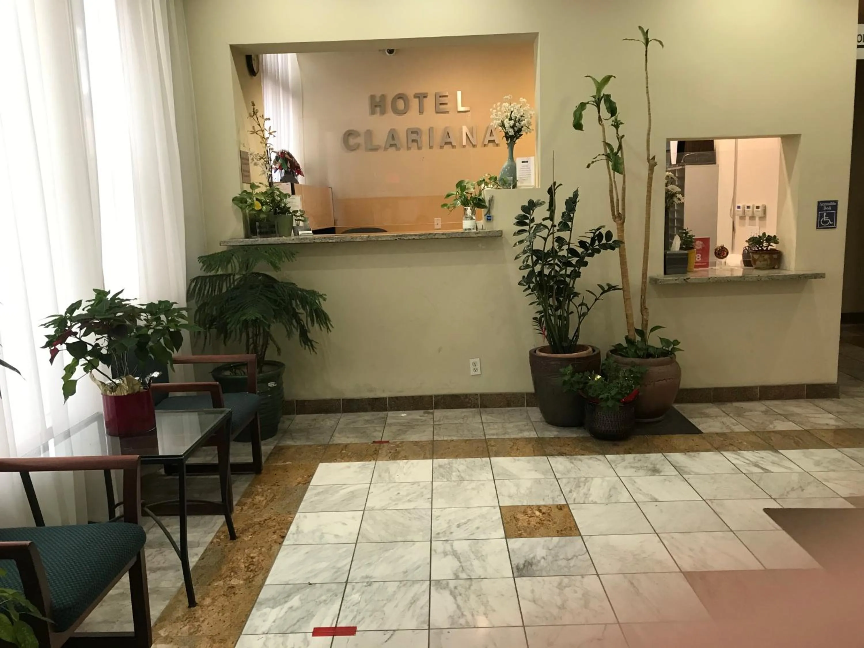 Lobby or reception in Hotel Clariana