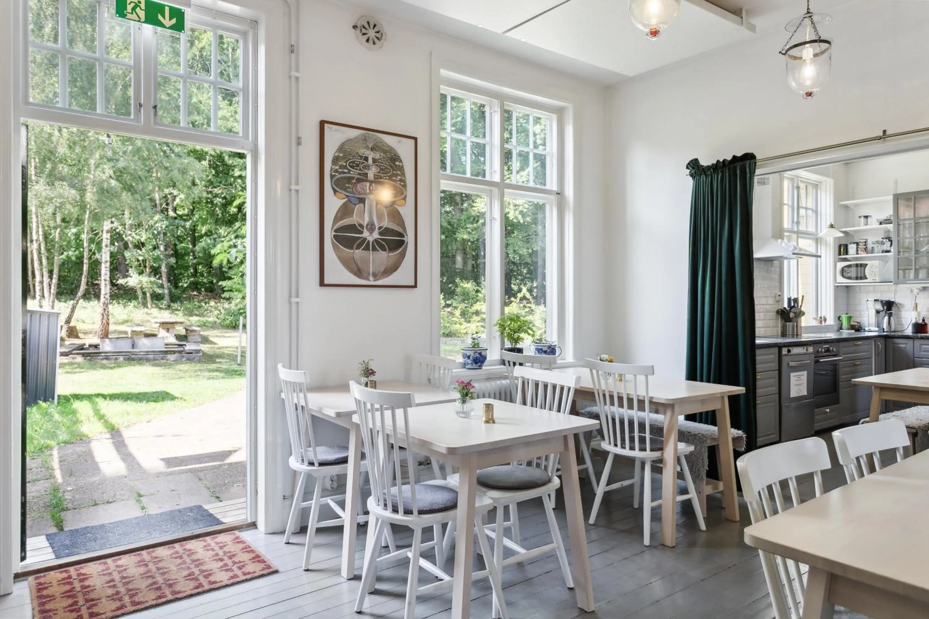 Dining area in STF Villa Söderåsen B&B