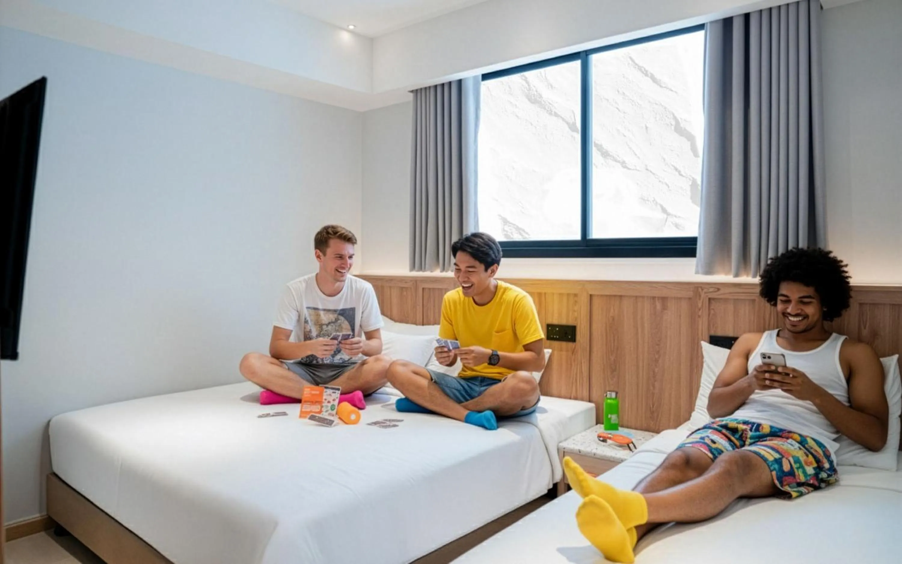 Photo of the whole room, Bed in Lub d Bangkok Siam - New Look, Across from MBK & Skytrain Access