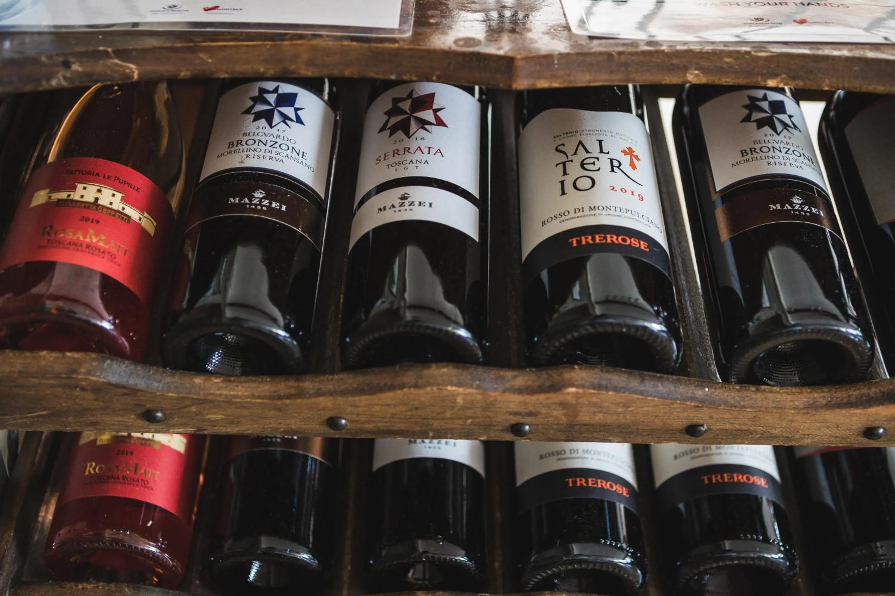 Alcoholic drinks in Hotel Castello Monticello