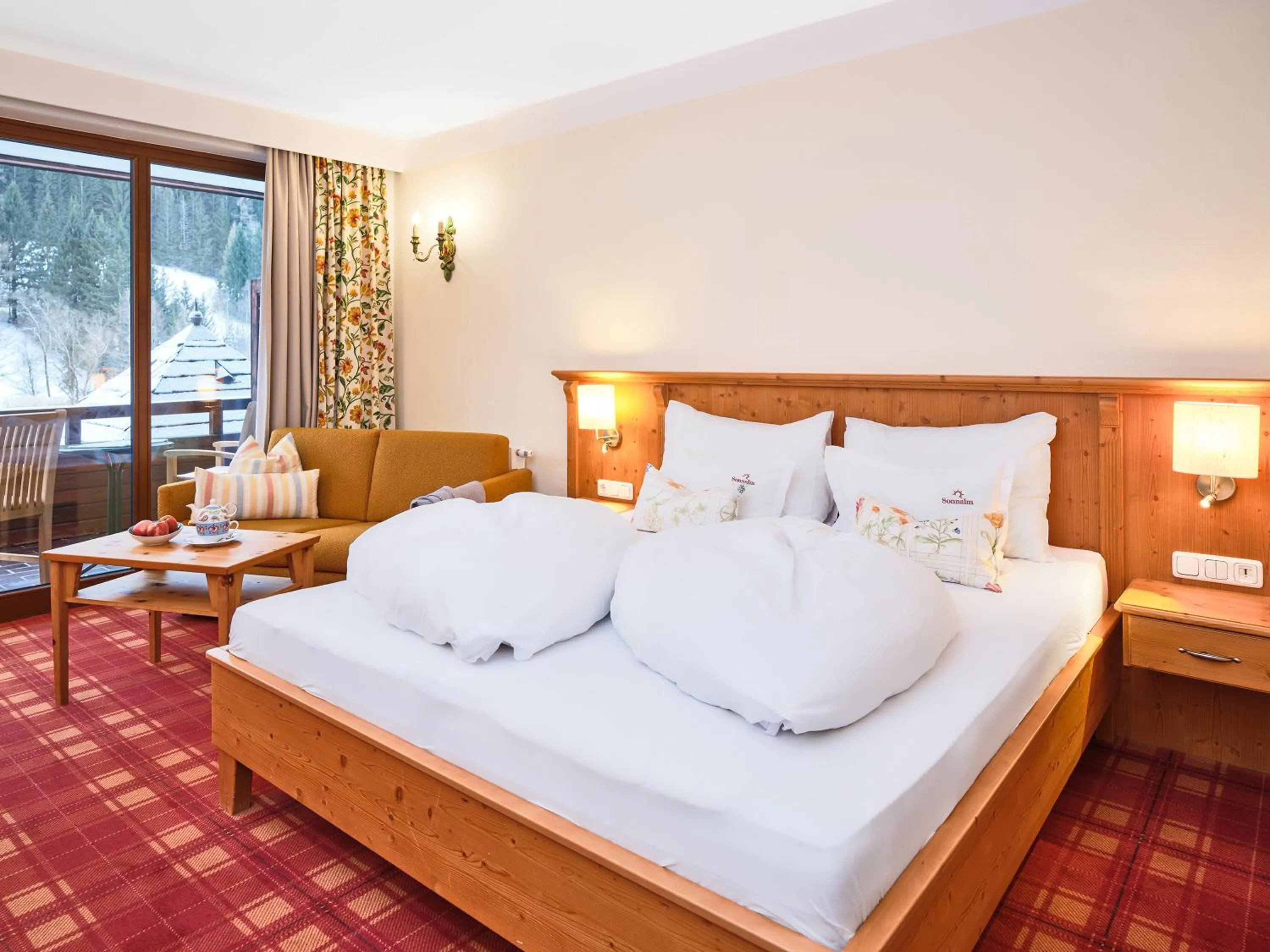 Bed in Hotel Sonnalm - SPA,Idyll,Dining