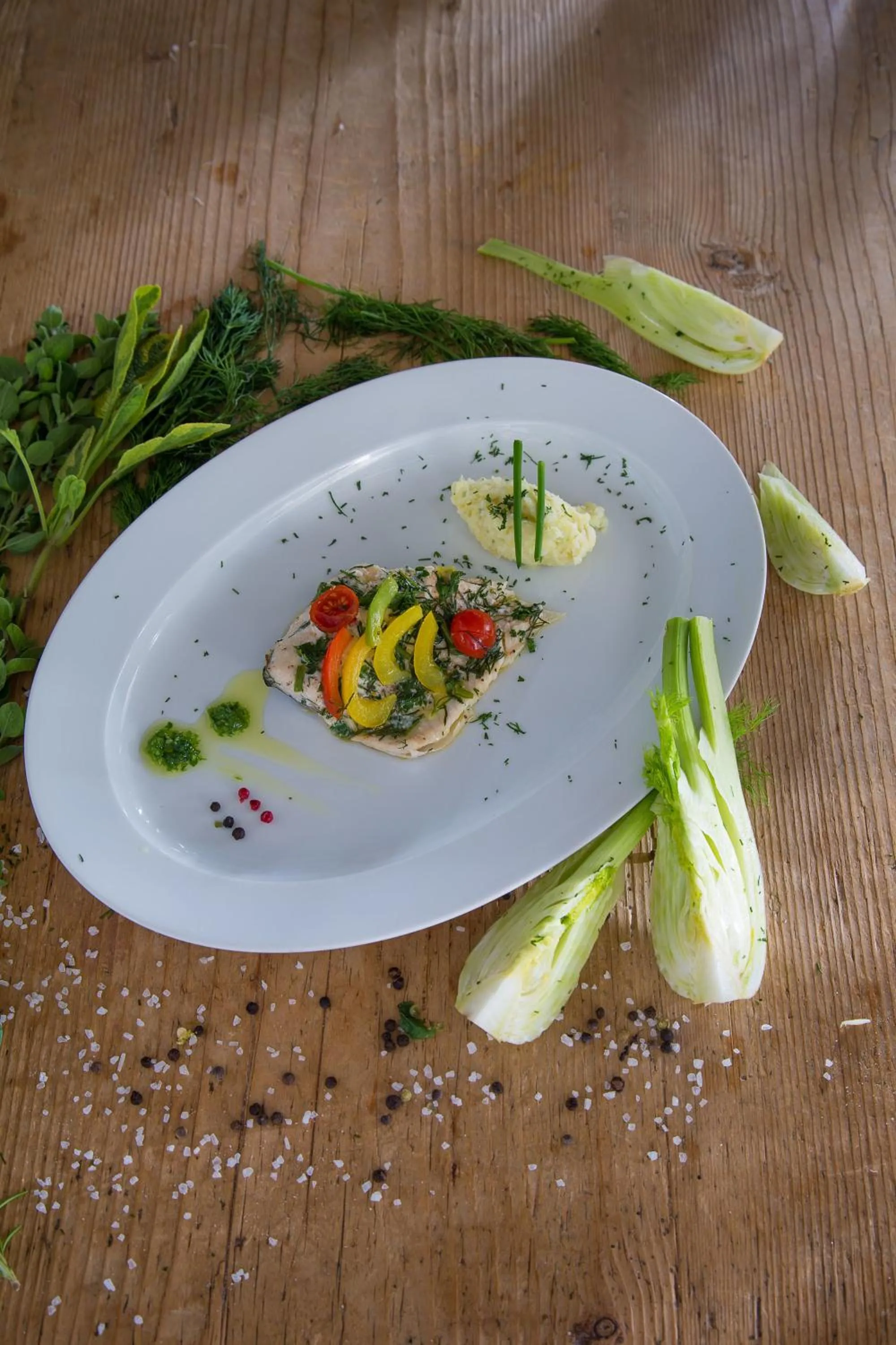 Food close-up in Hotel Sonnalm - SPA,Idyll,Dining