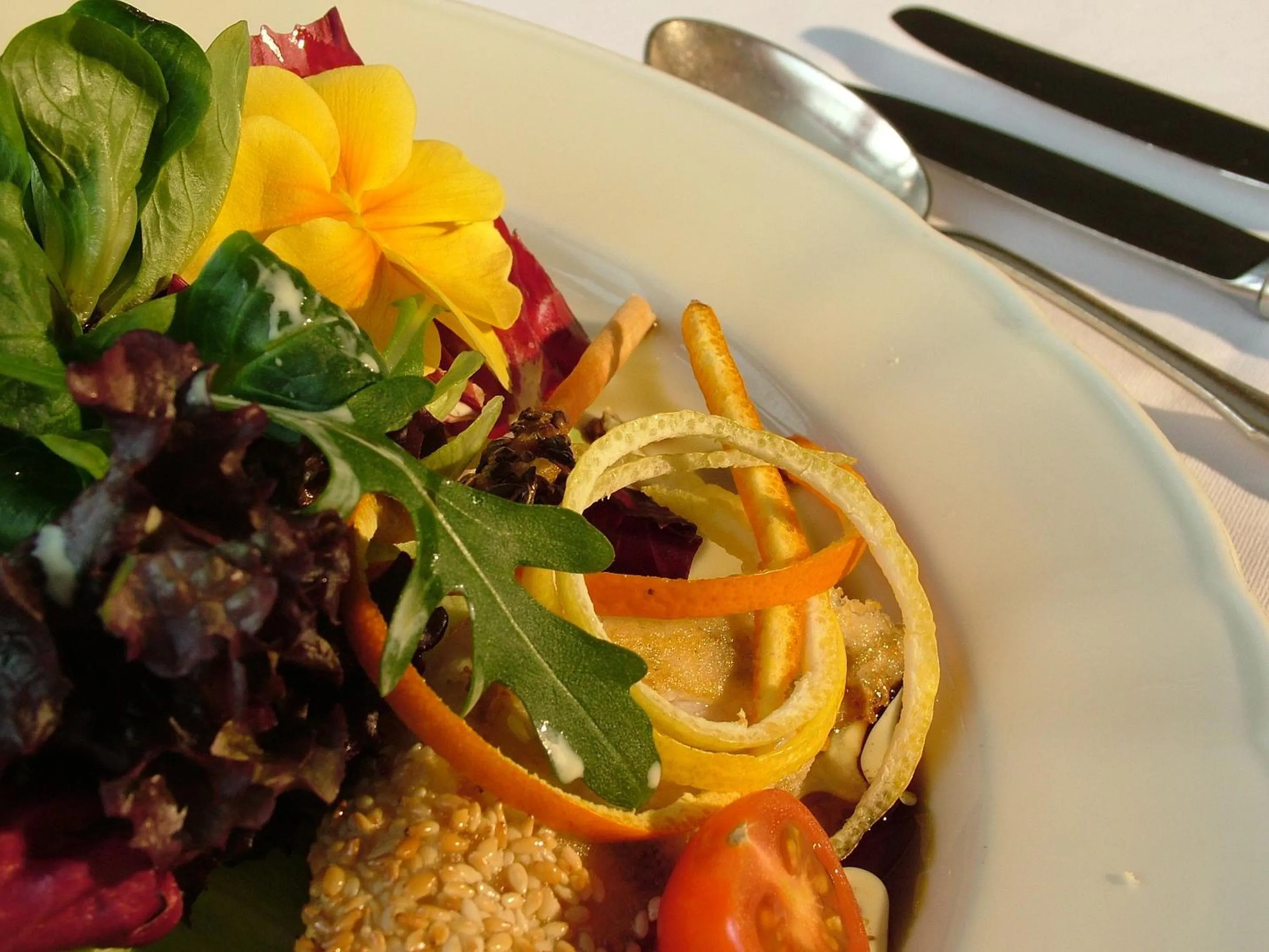 Food close-up in Hotel Sonnalm - SPA,Idyll,Dining