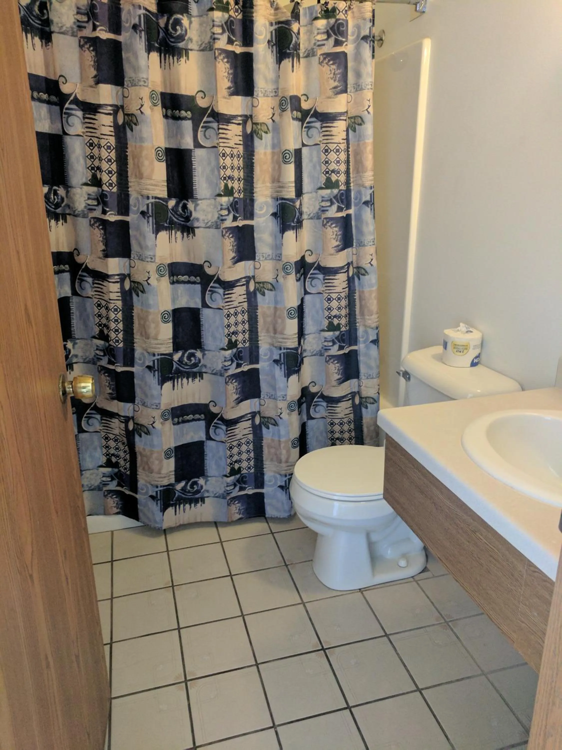 Bathroom in All Seasons Motel