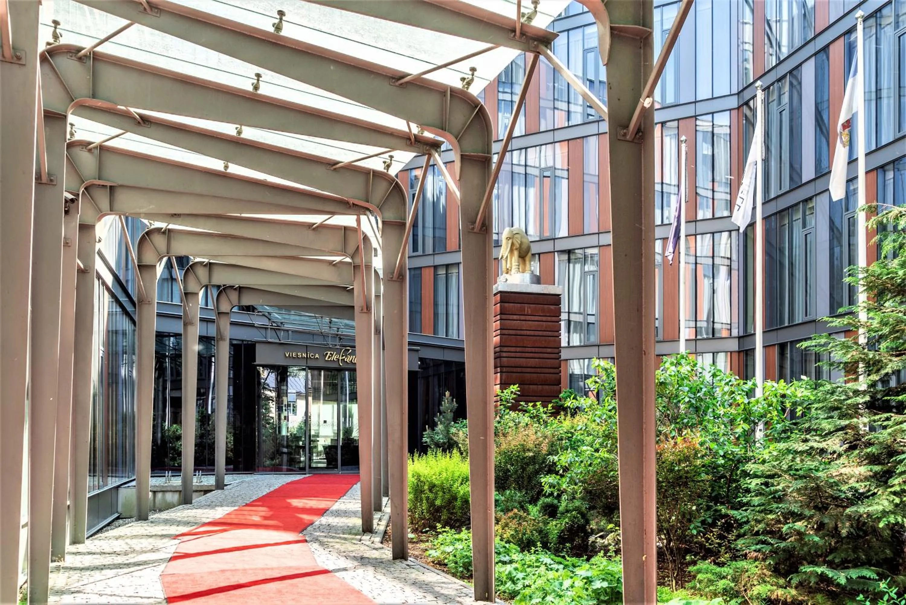 Facade/entrance in Rixwell Elefant Hotel