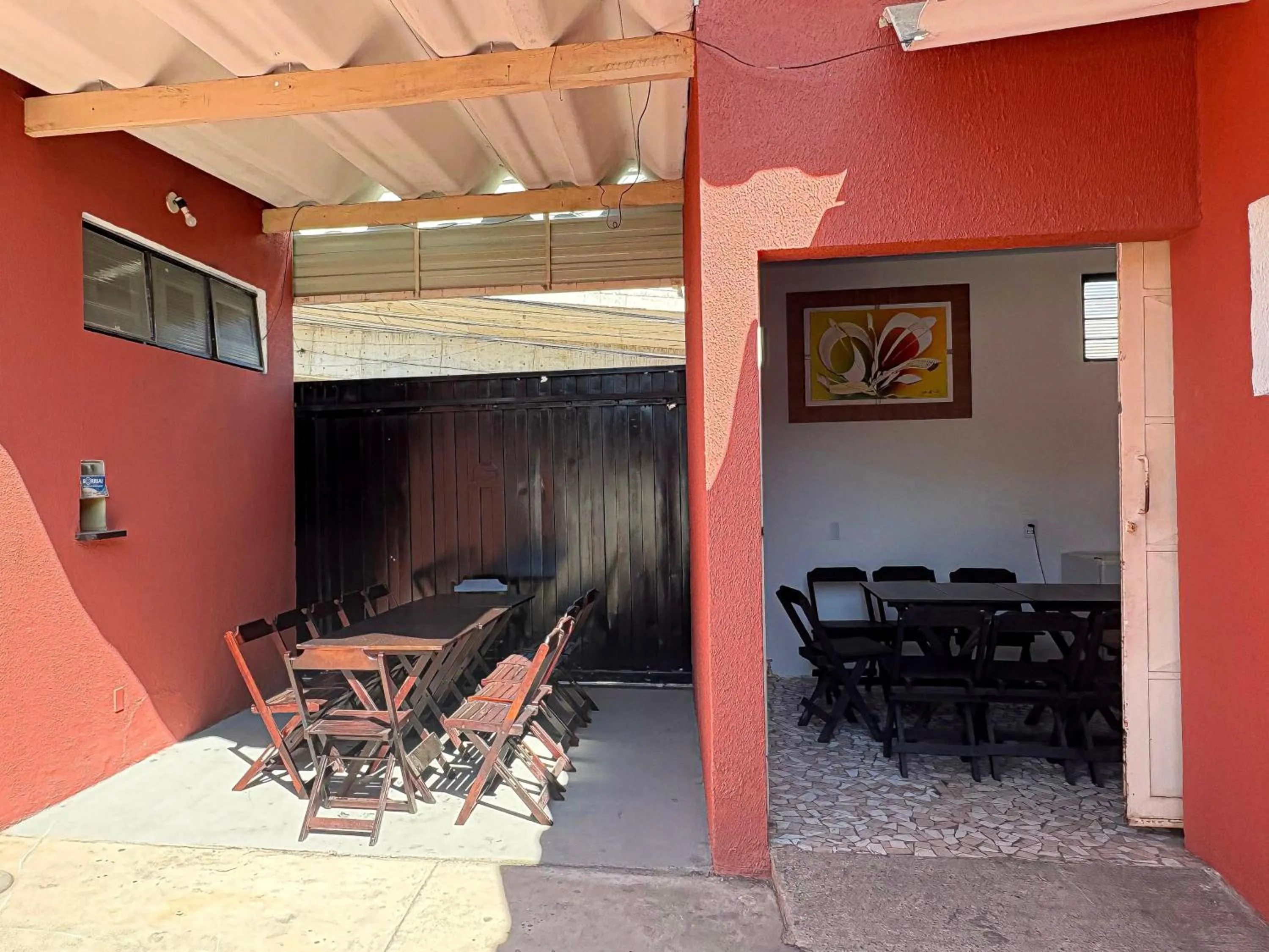 Kitchen or kitchenette in Pousada Caminhos do Interior