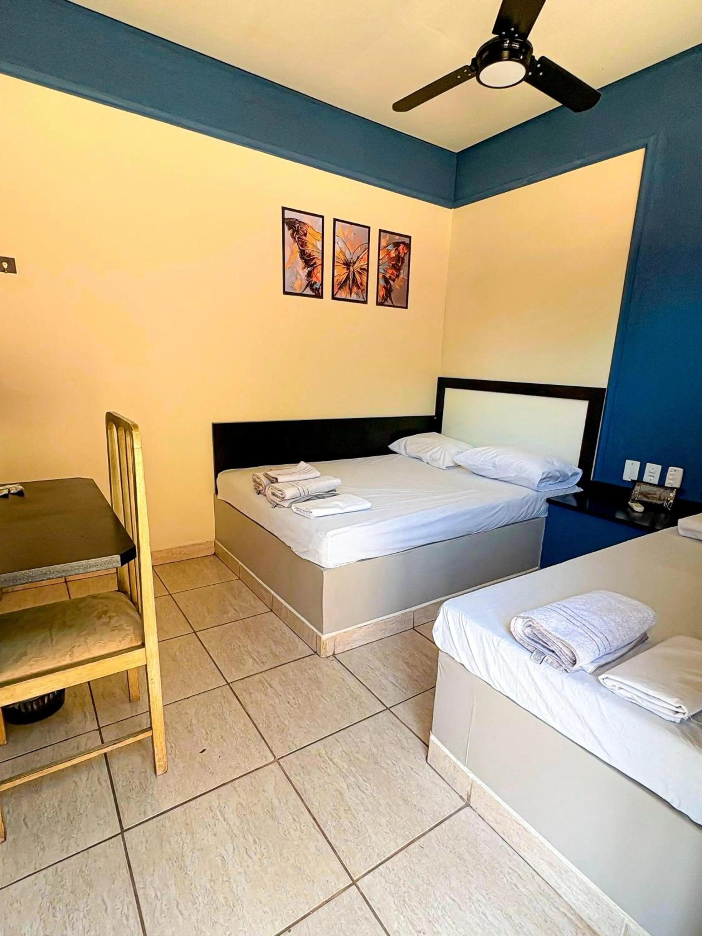 Bed in Pousada Caminhos do Interior