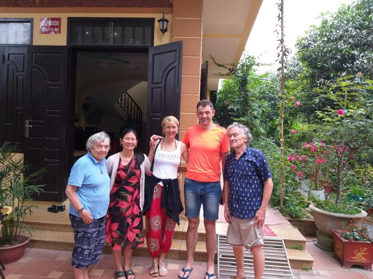 group of guests in Lys Homestay