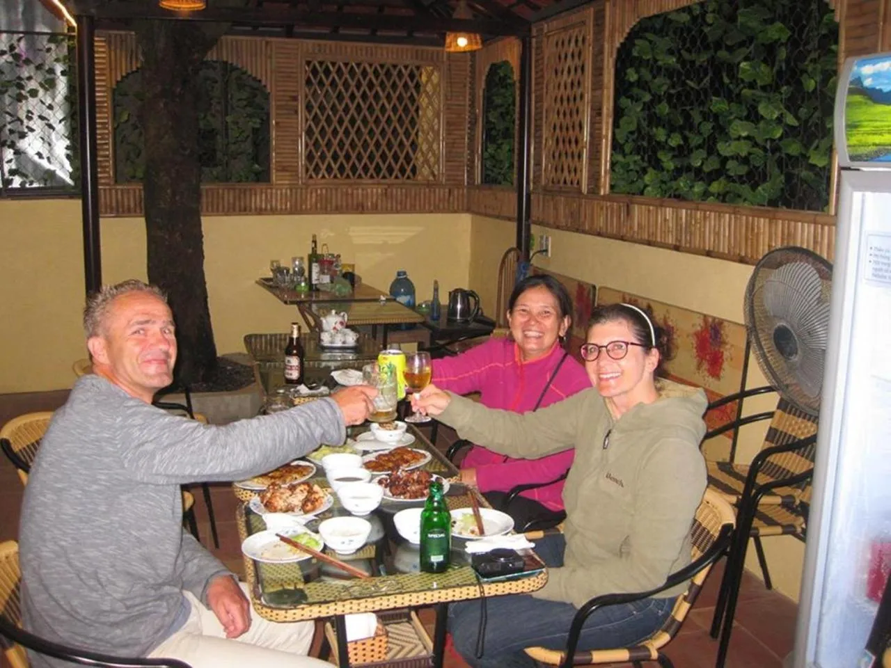 group of guests in Lys Homestay