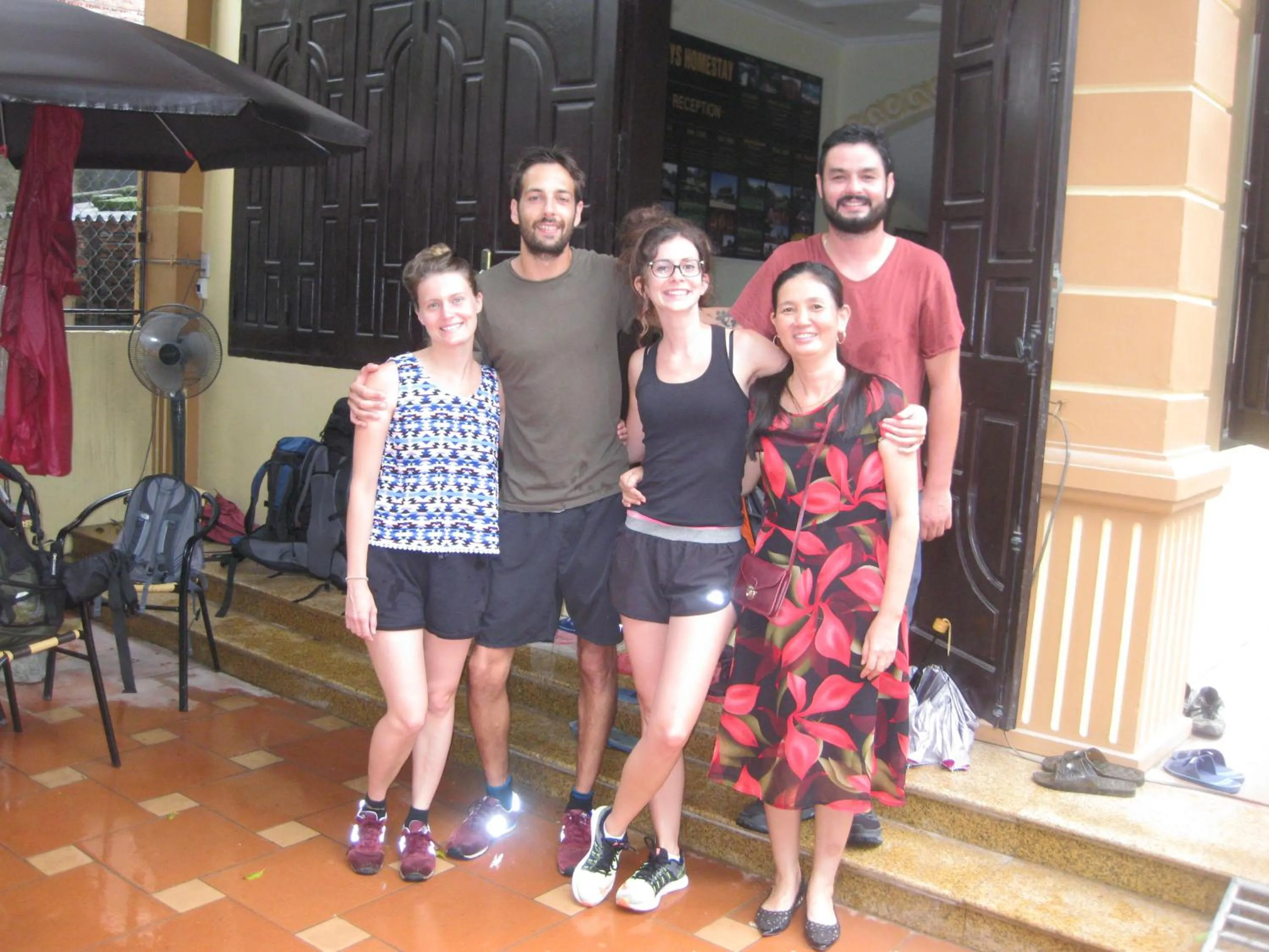 group of guests in Lys Homestay