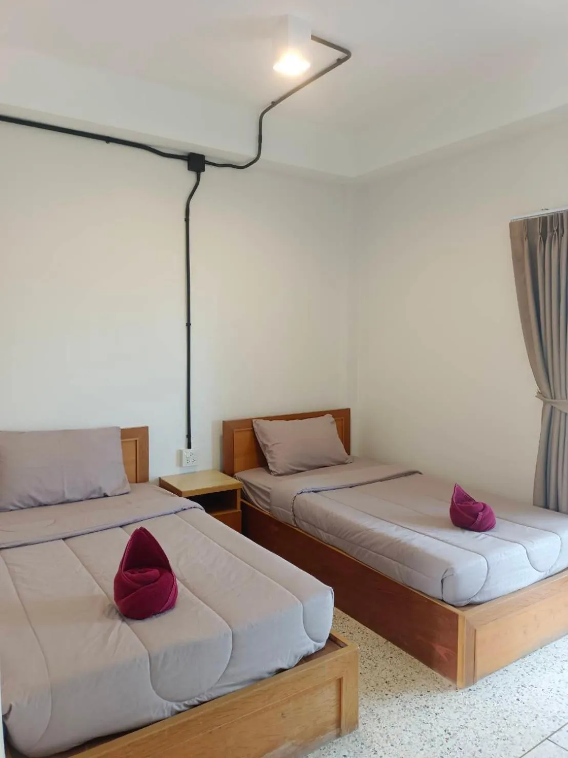 Bed in Bangsaphan Resort