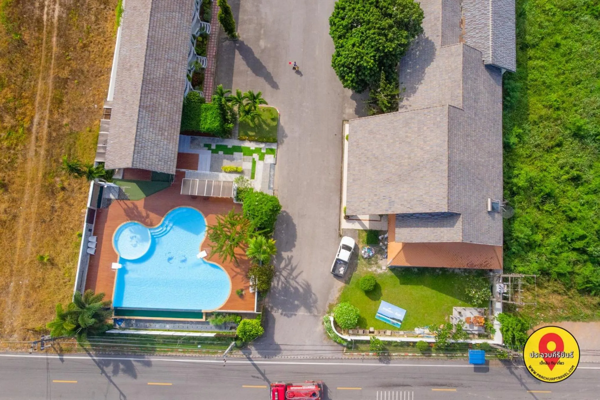 Bird's eye view in Bangsaphan Resort