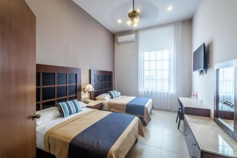 Bed in Tecnohotel Casa Villamar