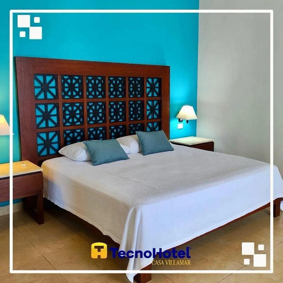 Bed in Tecnohotel Casa Villamar