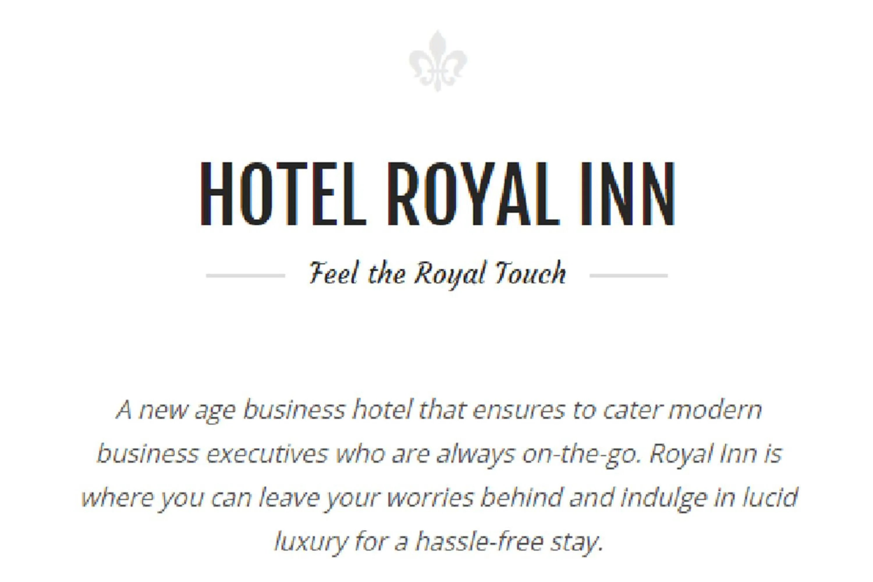 Property logo or sign in Hotel Royal Inn - Electronic City