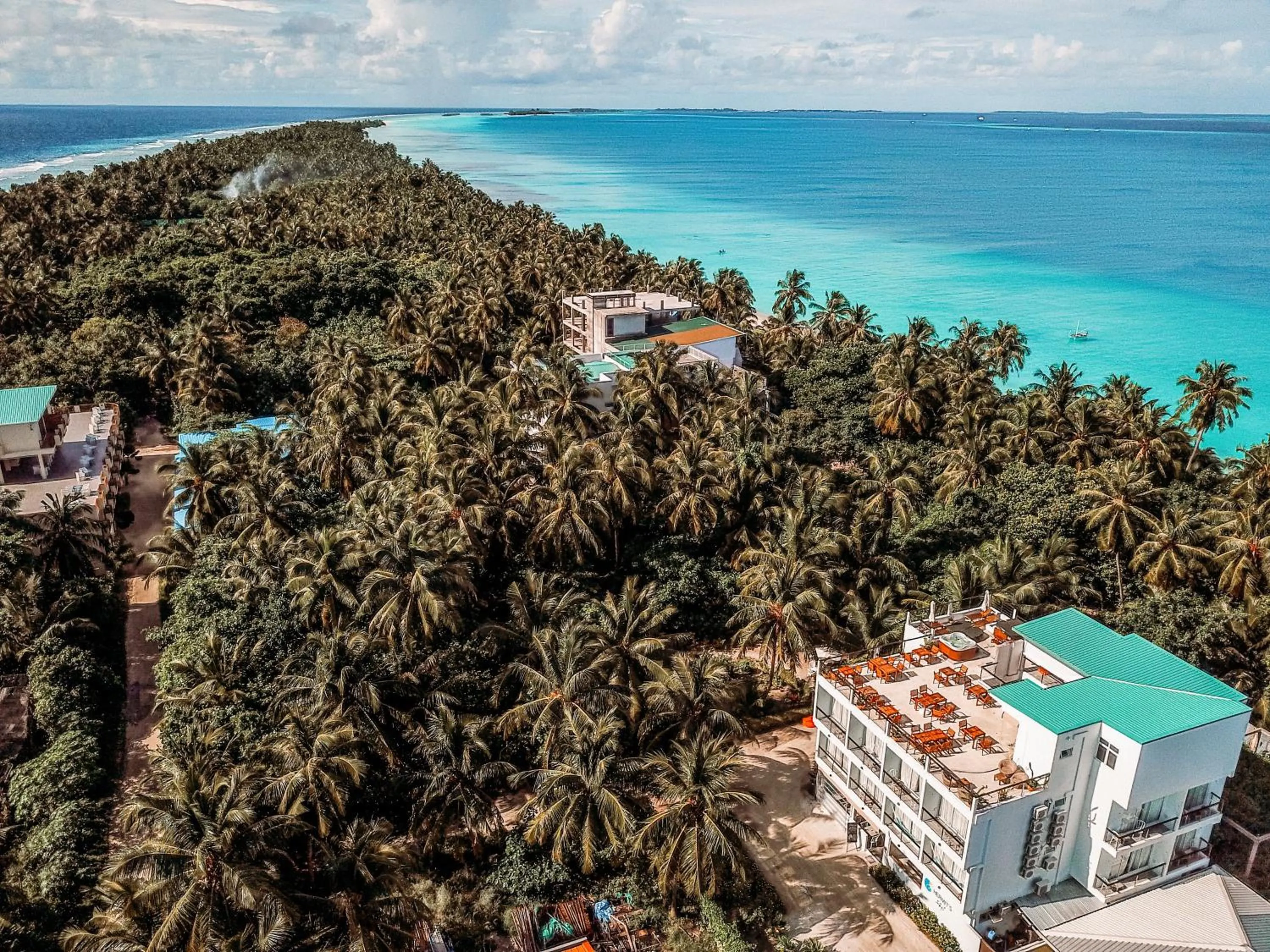 Bird's eye view in Bliss Dhigurah