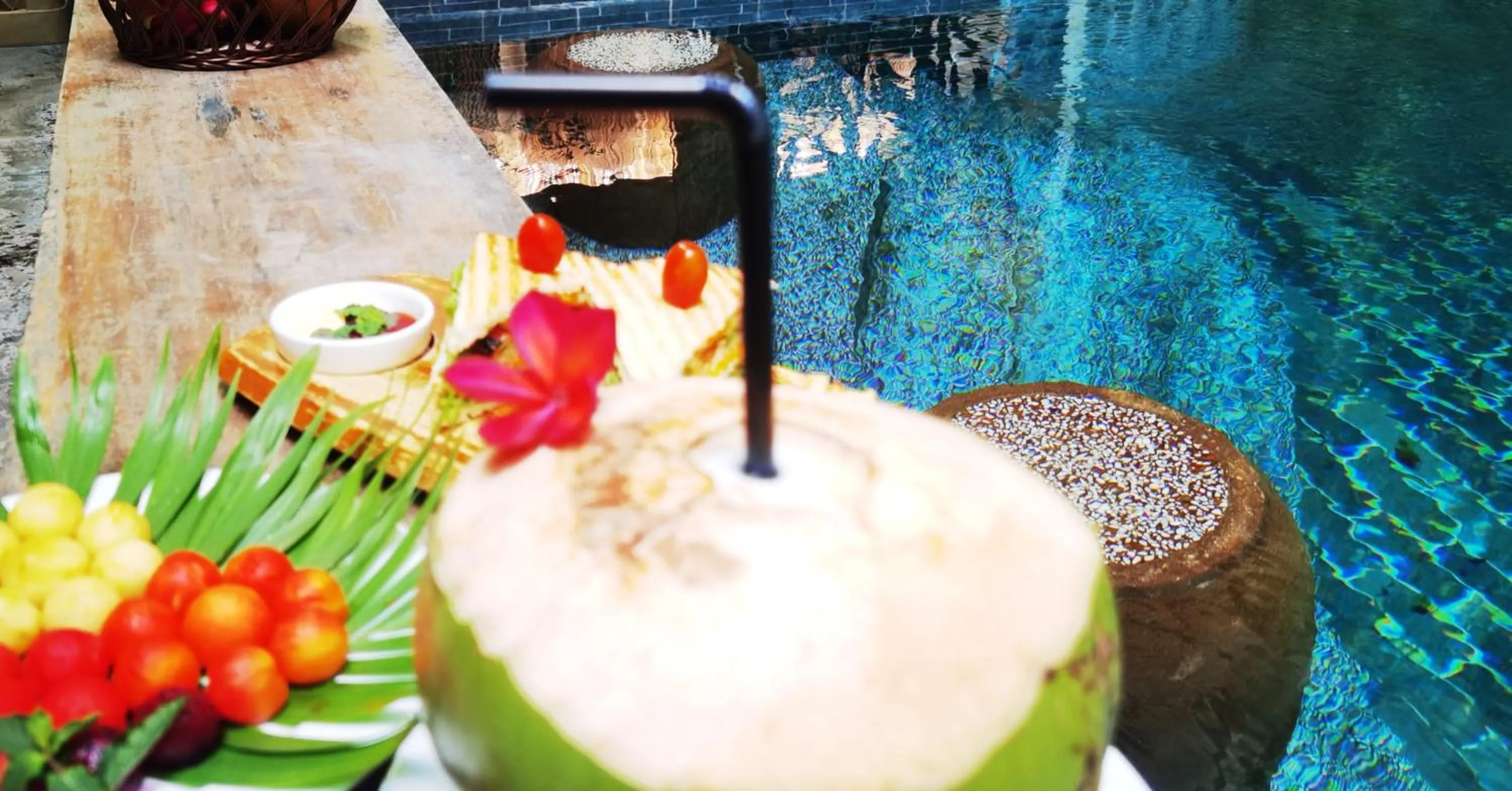 Pool view in Sarina Boutique Hotel