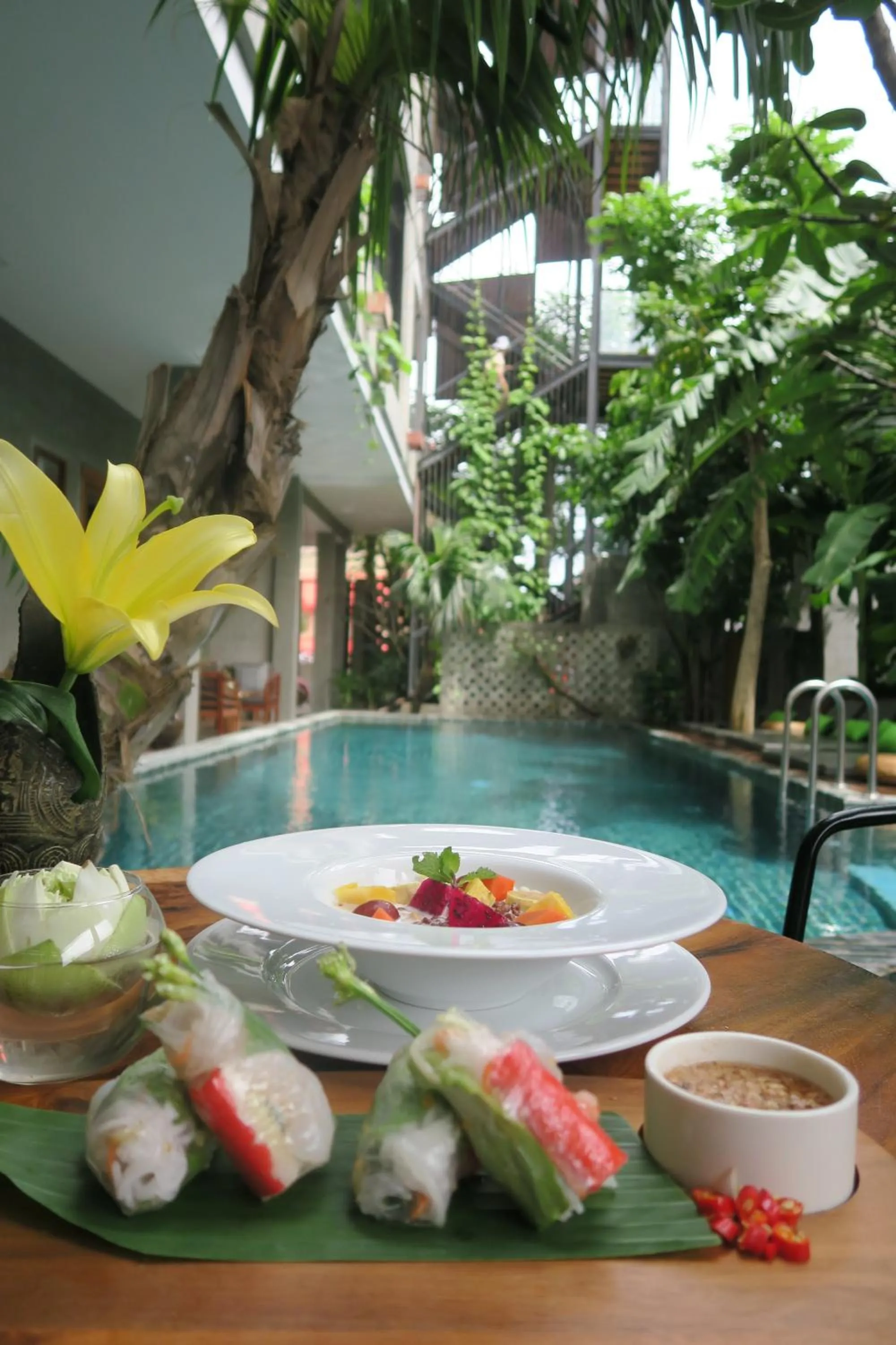 Food in Sarina Boutique Hotel