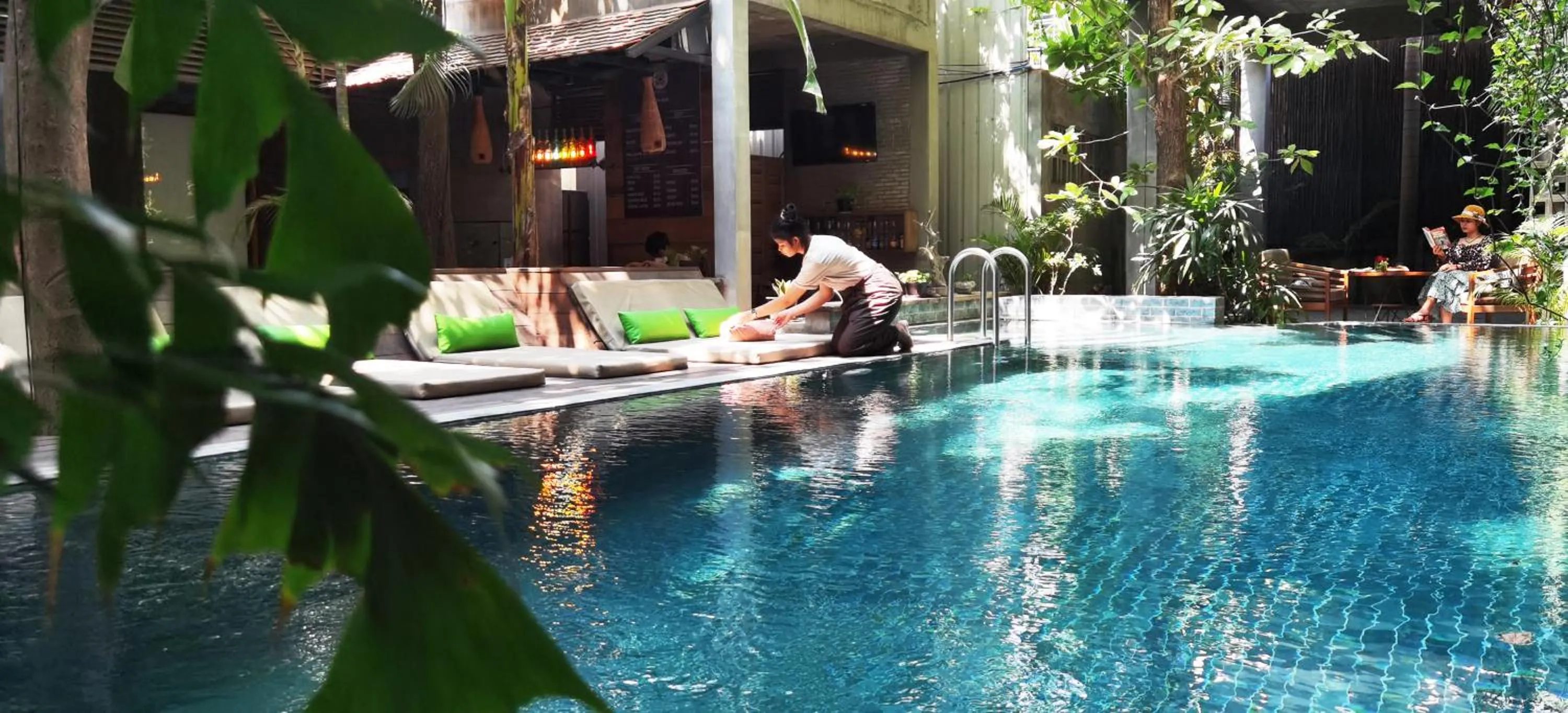 Swimming pool in Sarina Boutique Hotel