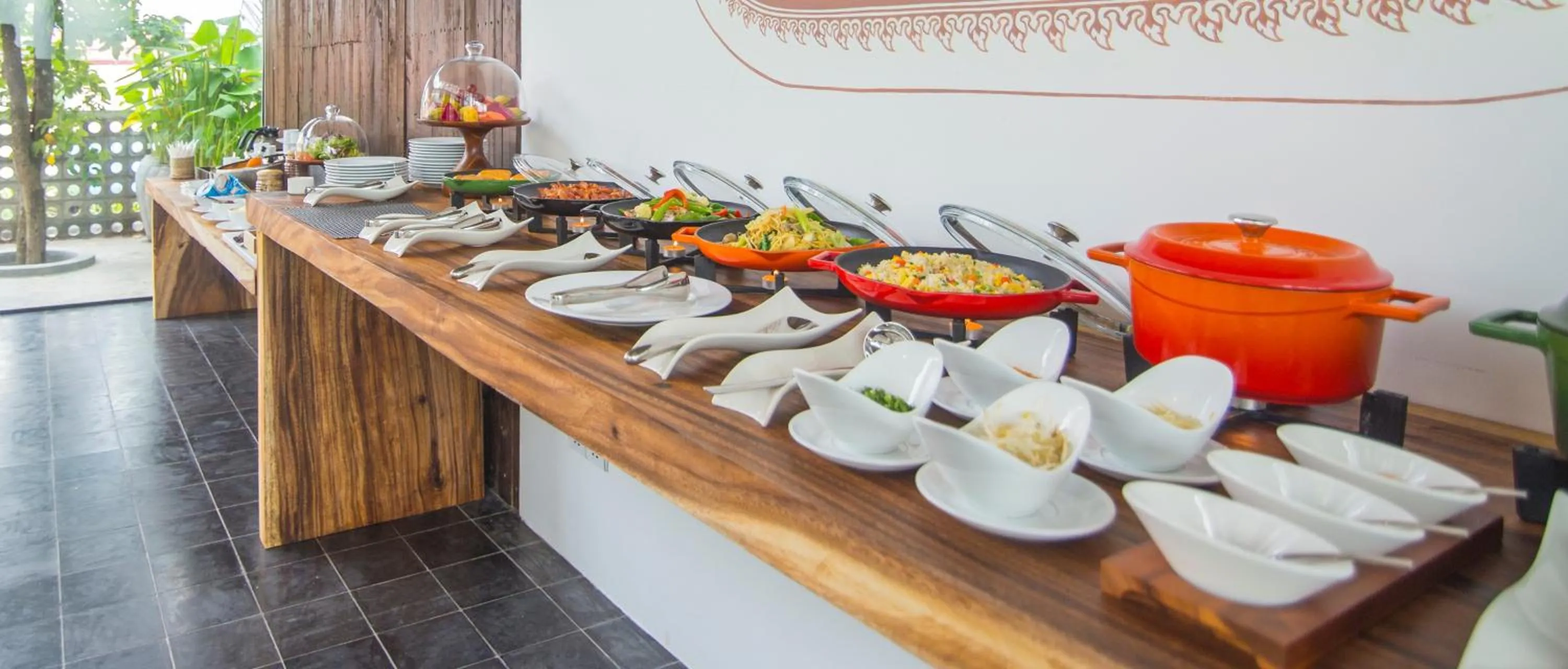 Buffet breakfast in Sarina Boutique Hotel