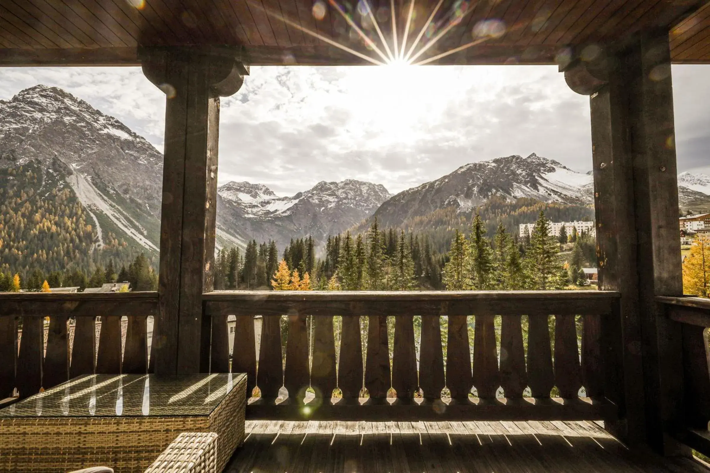 Deluxe Double Room with Balcony in Hotel Seehof-Arosa Deluxe Double Room with Balcony in Hotel Seehof-Arosa