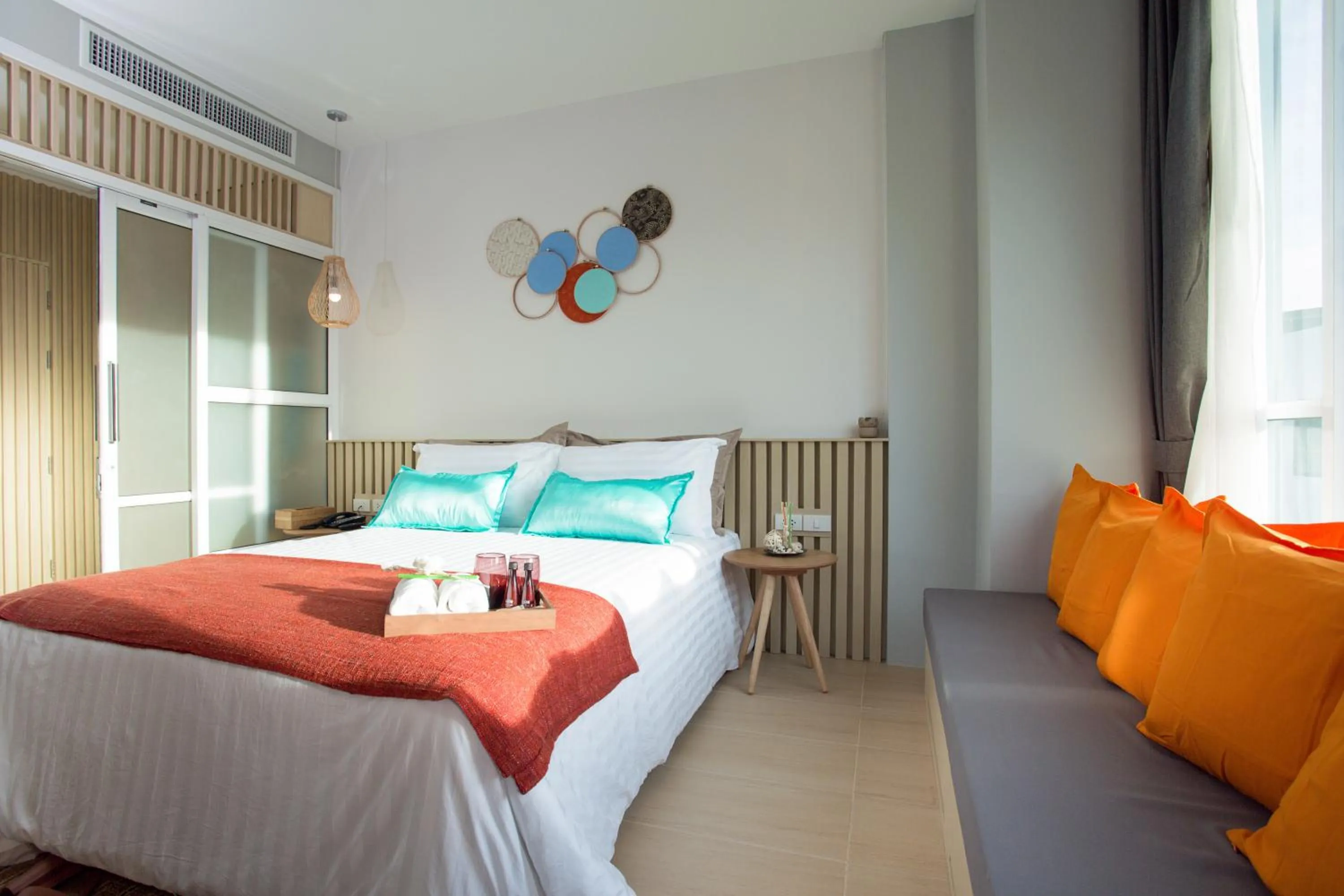 Seating area, Bed in LaRio Hotel Krabi-SHA Extra Plus