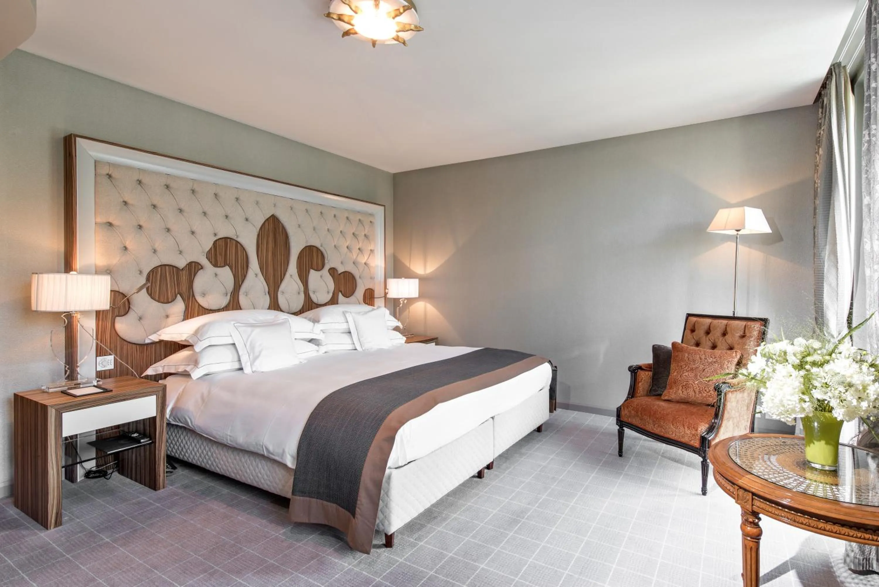 Bedroom, Bed in Carlton Hotel St Moritz - The Leading Hotels of the World