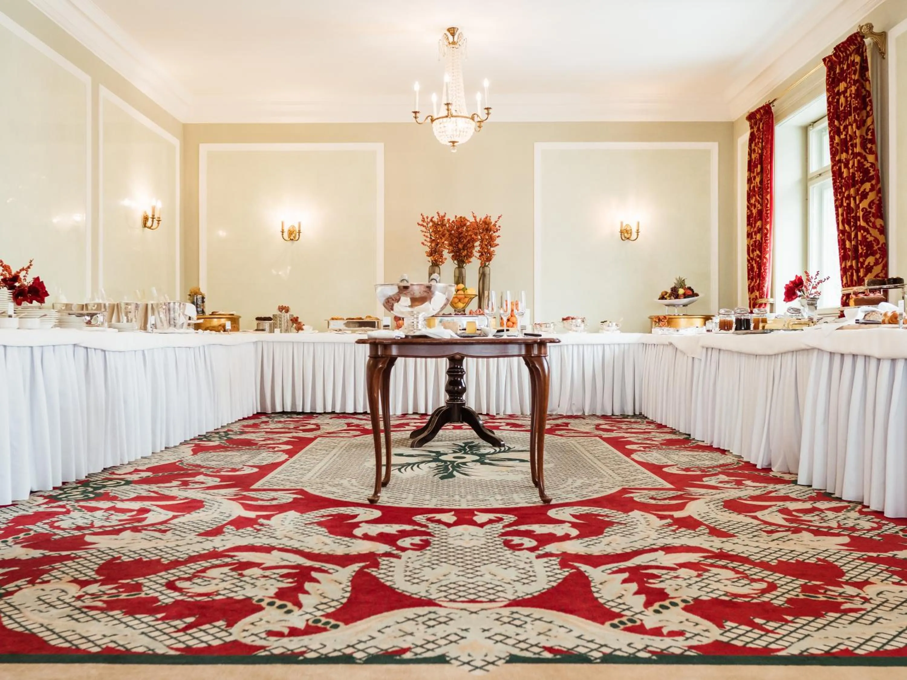 Buffet breakfast in Carlton Hotel St Moritz - The Leading Hotels of the World