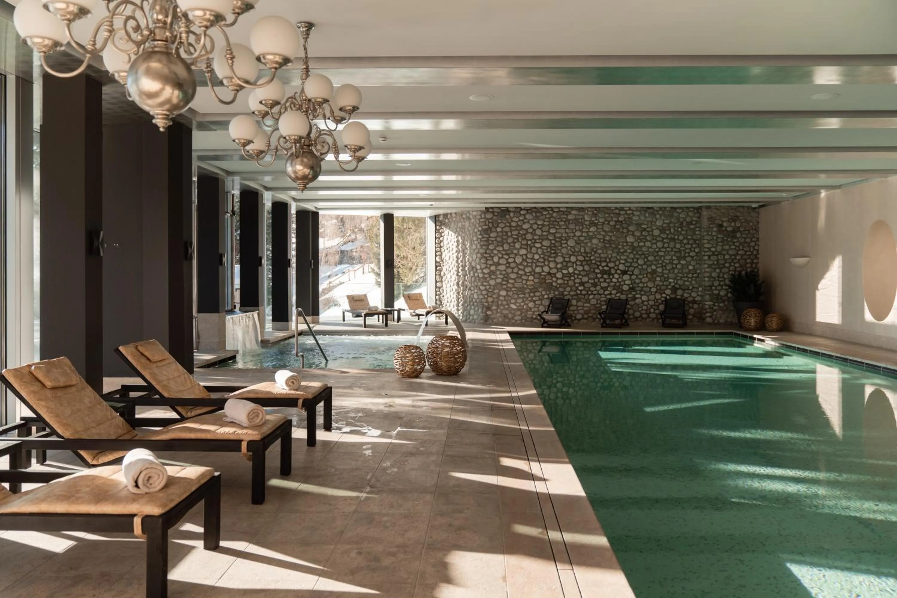Swimming pool in Carlton Hotel St Moritz - The Leading Hotels of the World
