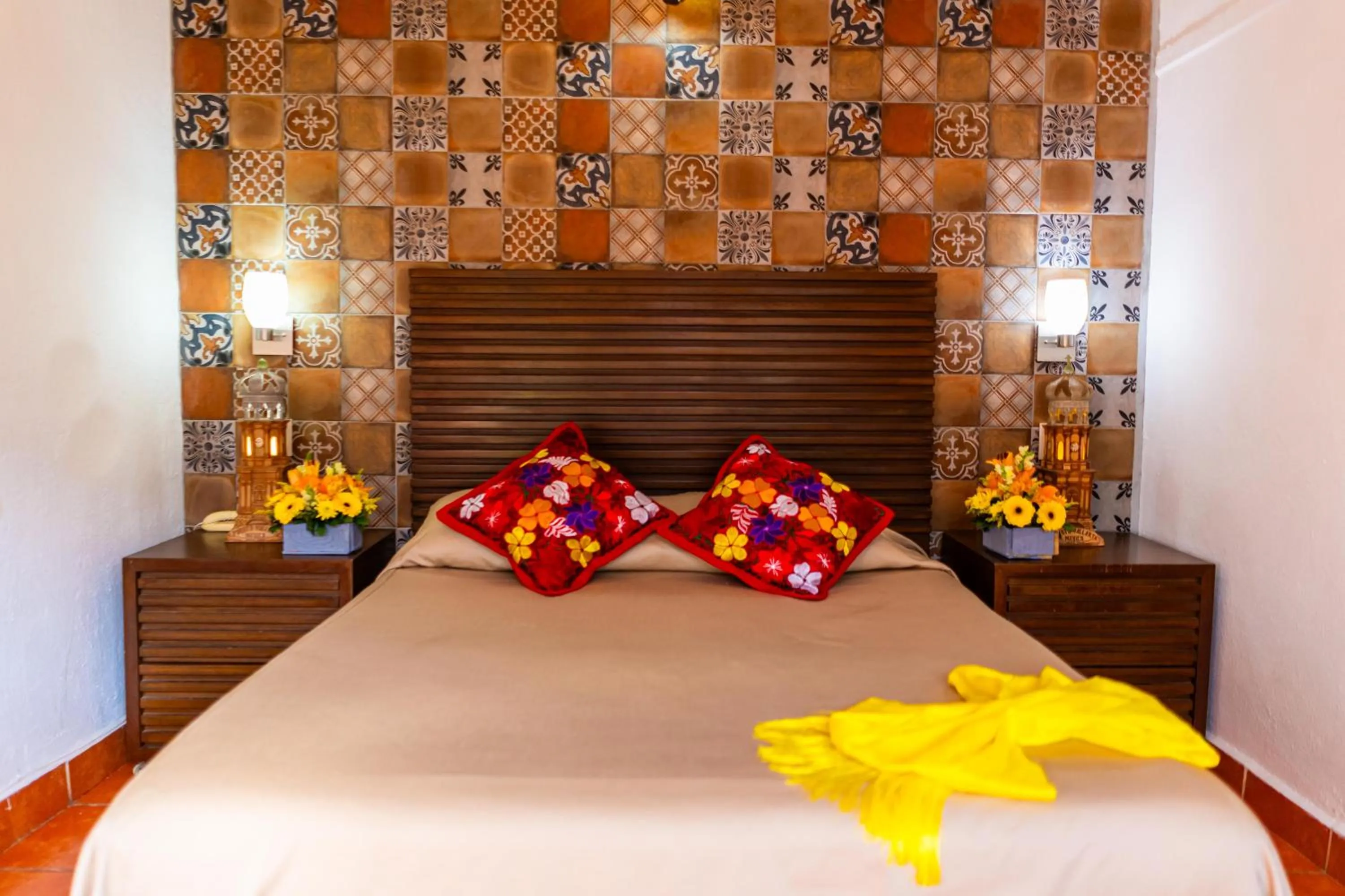 Bed in Hotel Posada De Roger - Near Los Muertos Beach