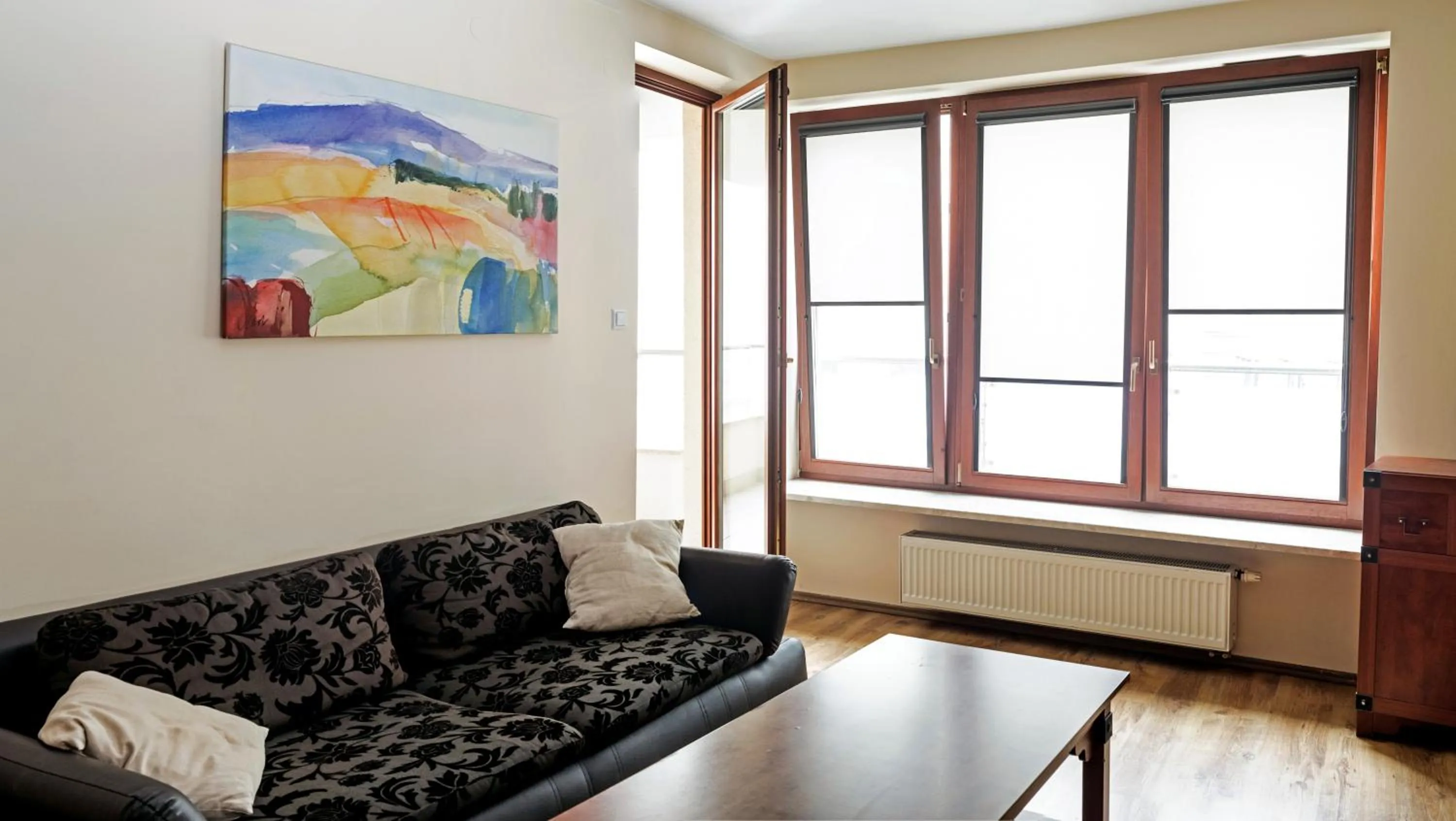 Living room in Szucha Apartments