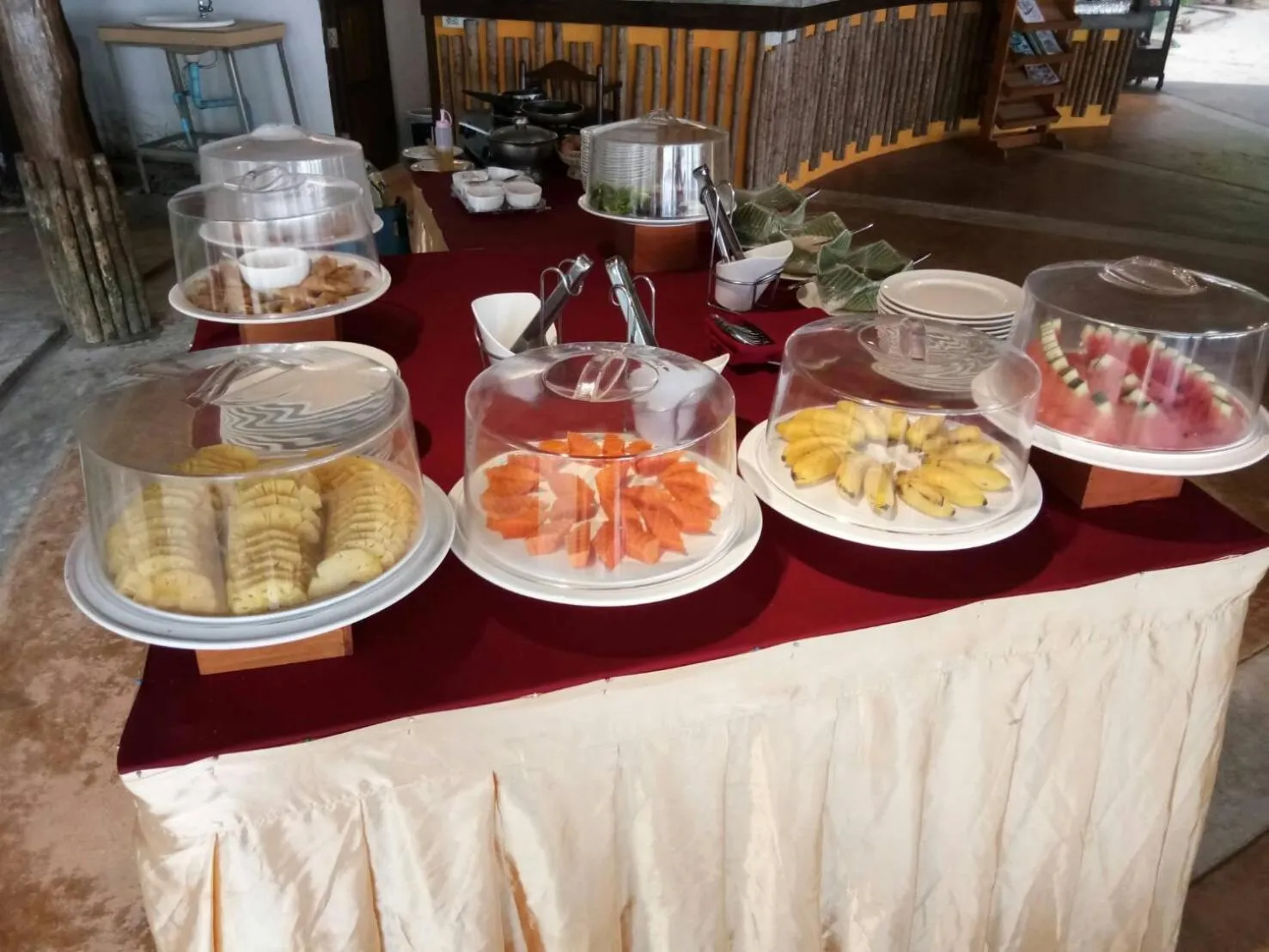 Breakfast in The Tropical Beach Resort