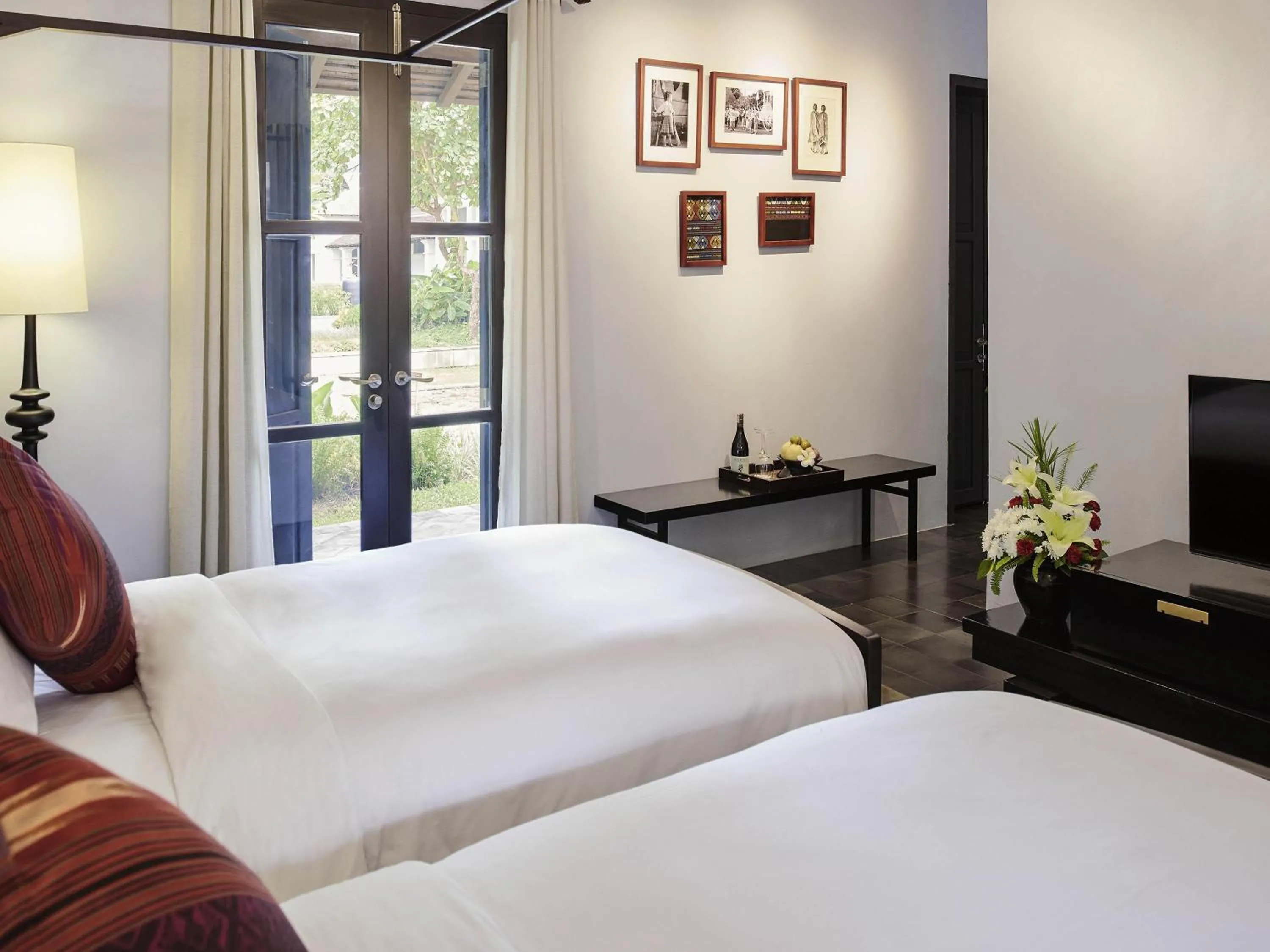 Bedroom, Bed in Sofitel Luang Prabang