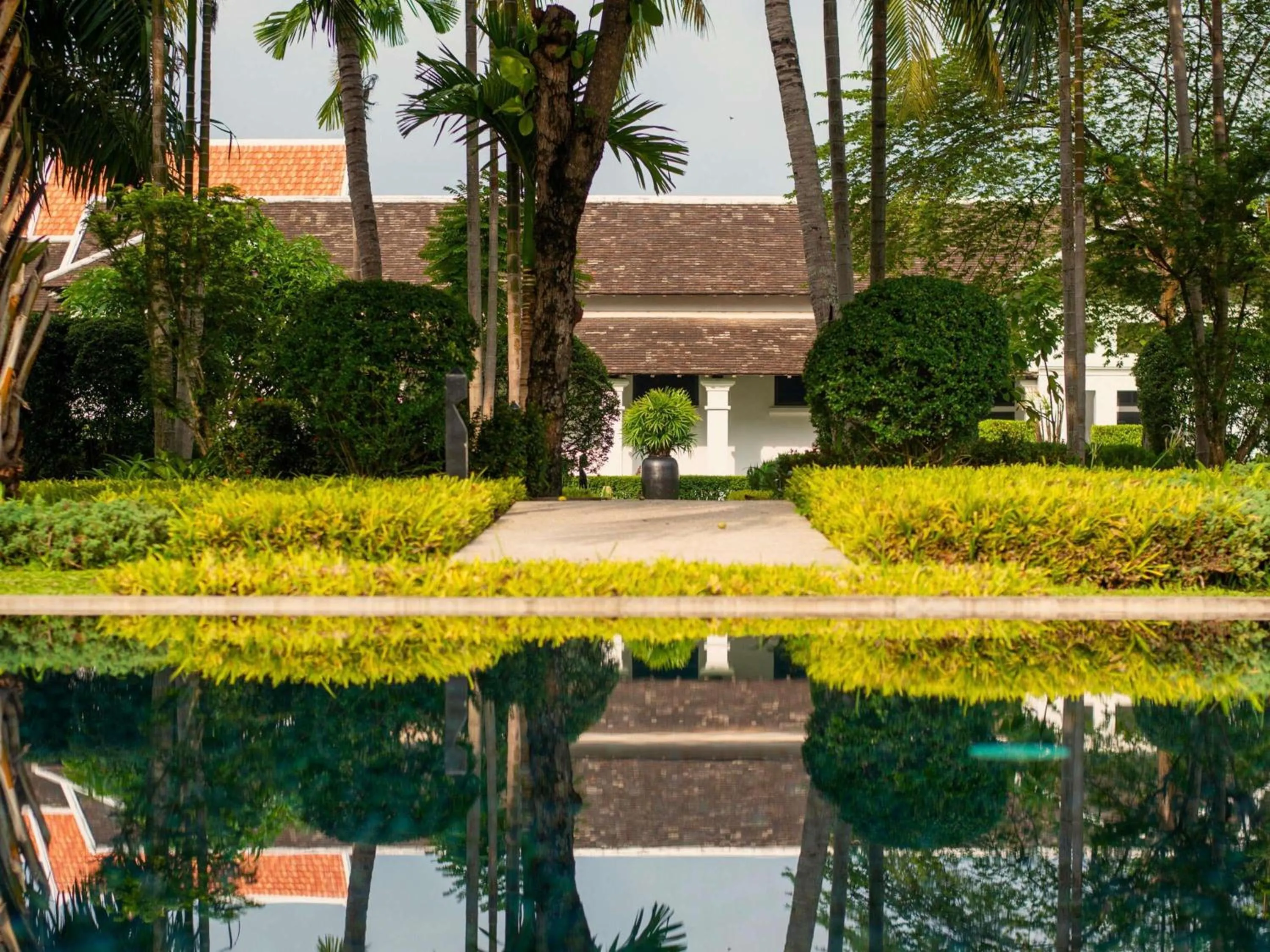 Pool view in Sofitel Luang Prabang