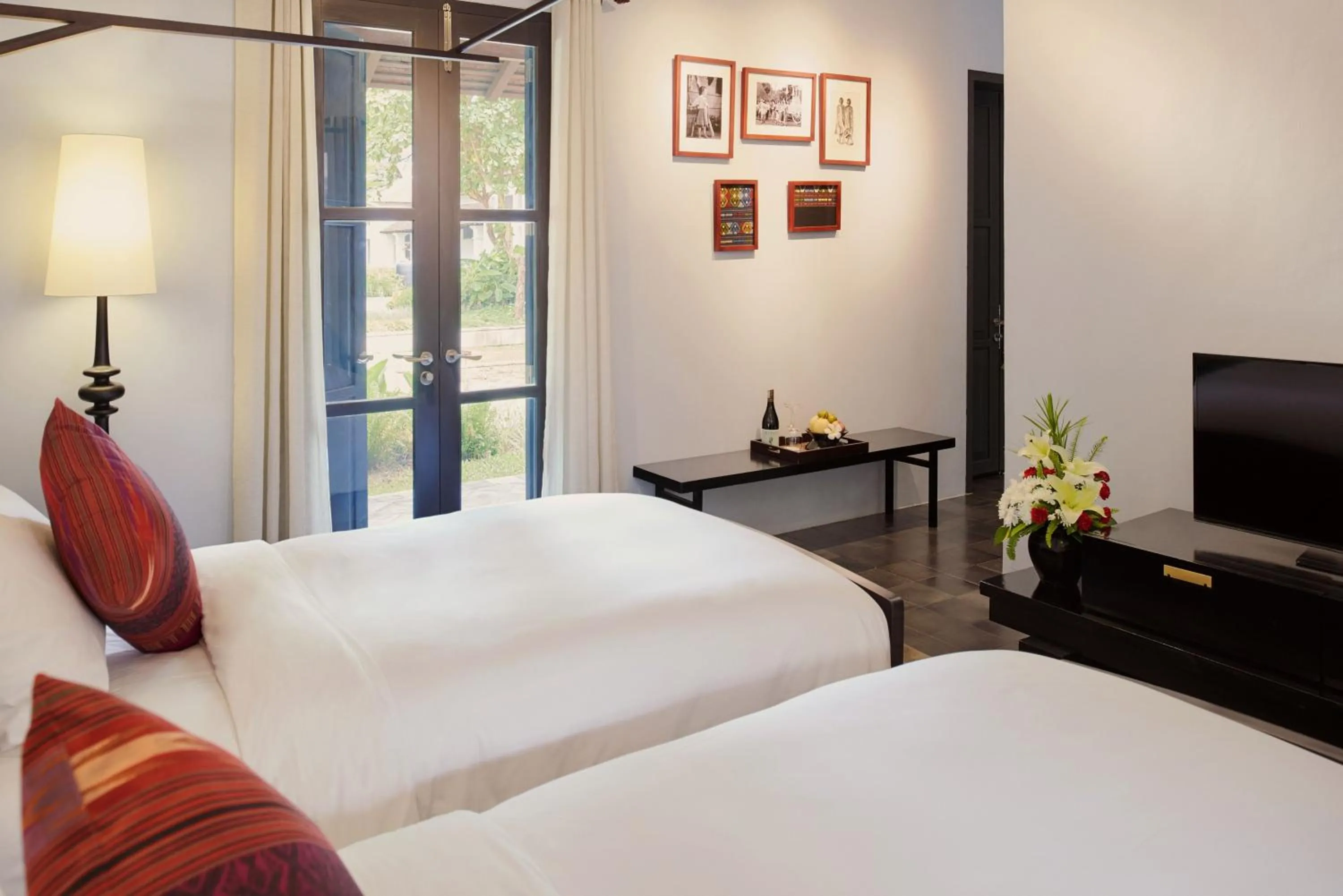 Bedroom, Bed in Sofitel Luang Prabang