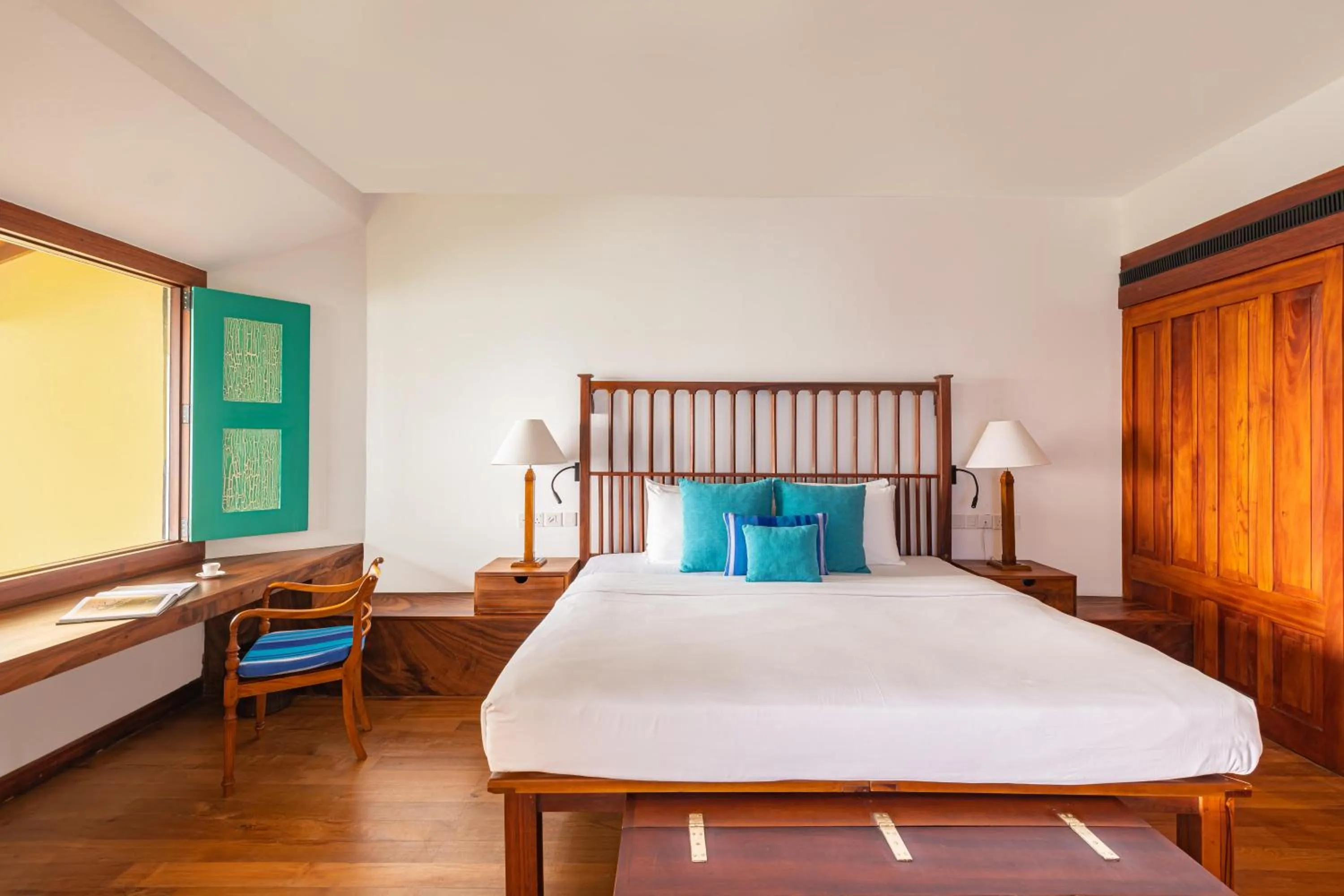 Bed in Jetwing Lighthouse, A Luxury Reserve