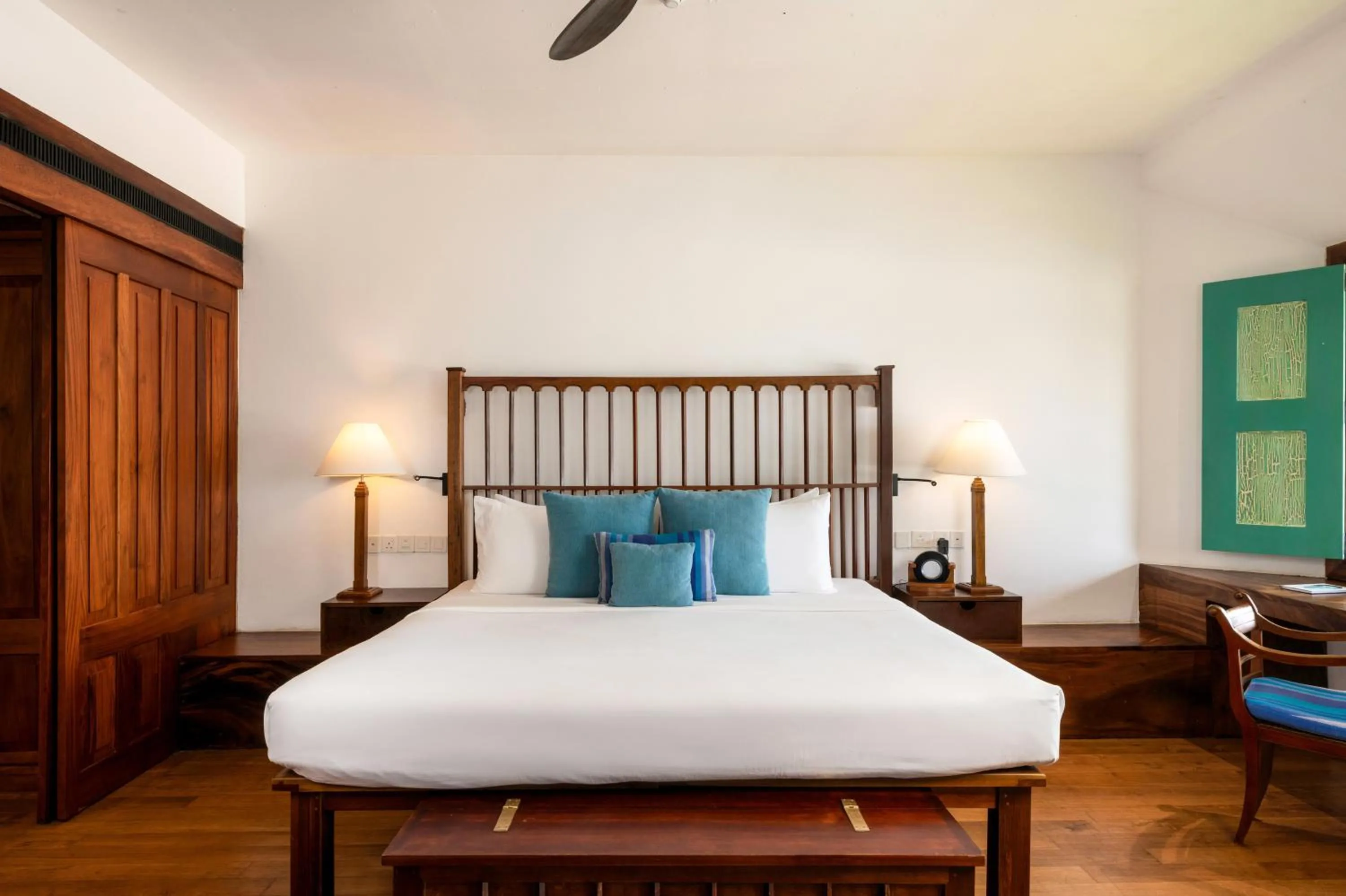 Bed in Jetwing Lighthouse, A Luxury Reserve