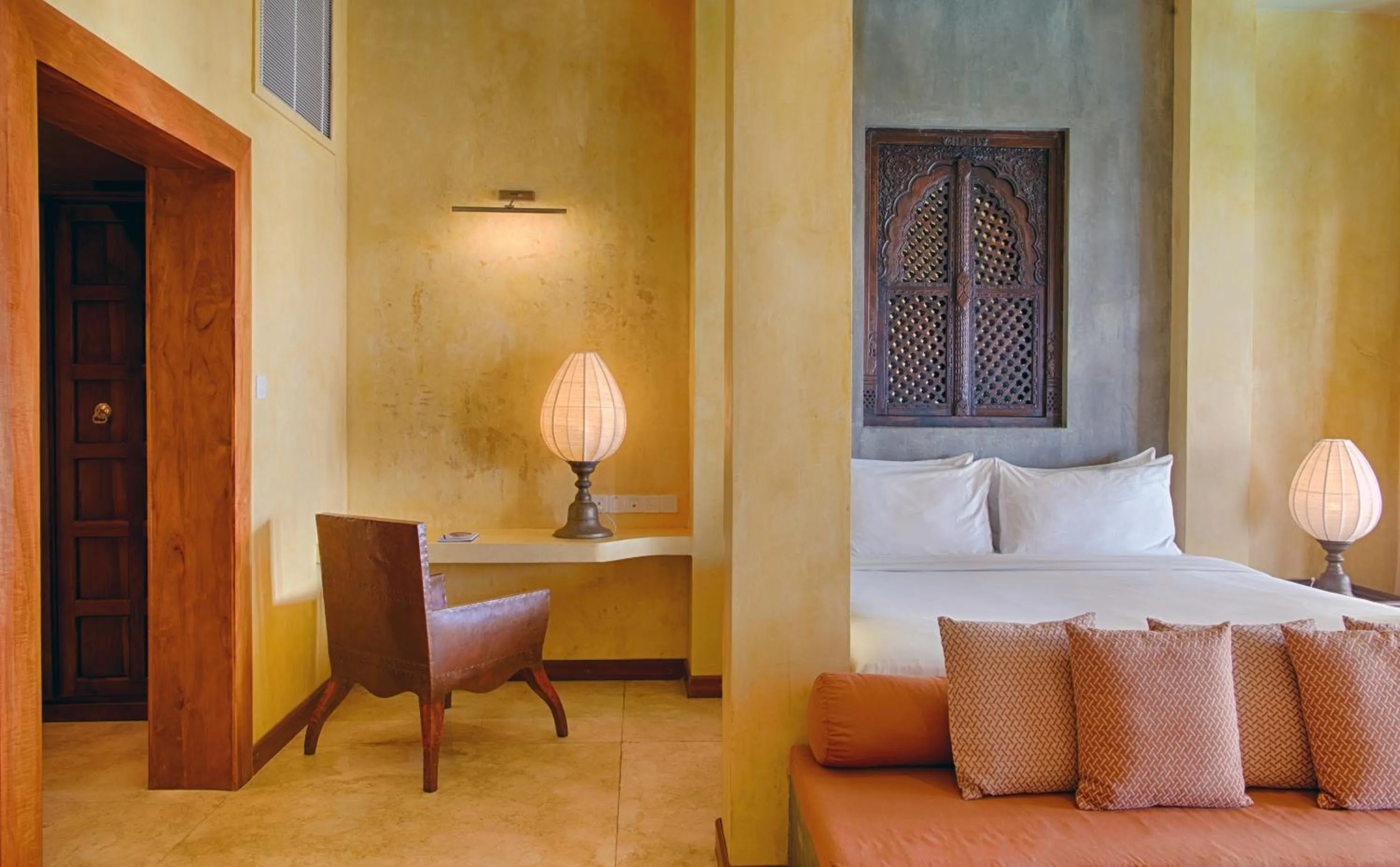 Bed in Jetwing Lighthouse, A Luxury Reserve