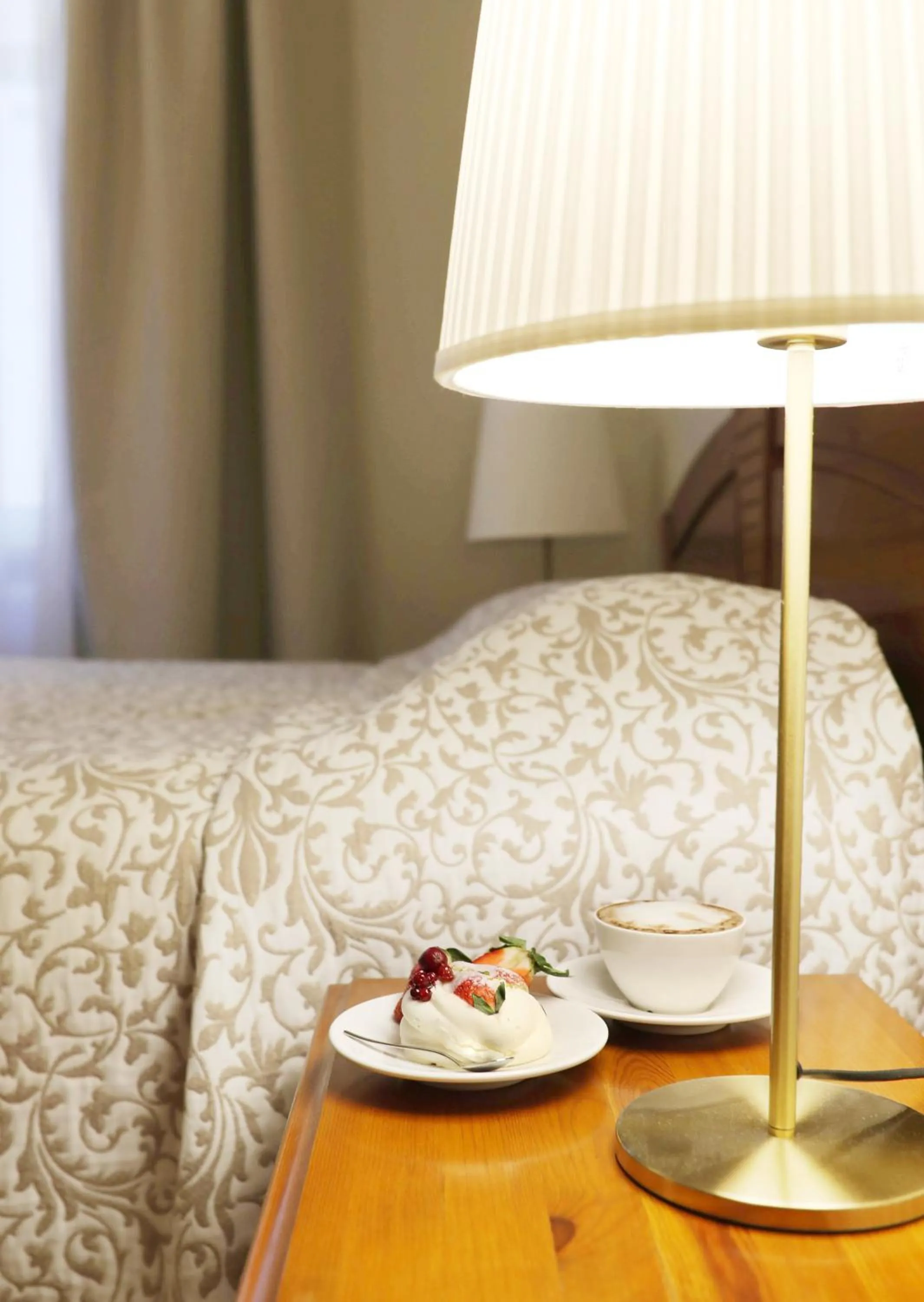 Decorative detail, Bed in Old Riga Boutique Hotel "Vecriga"