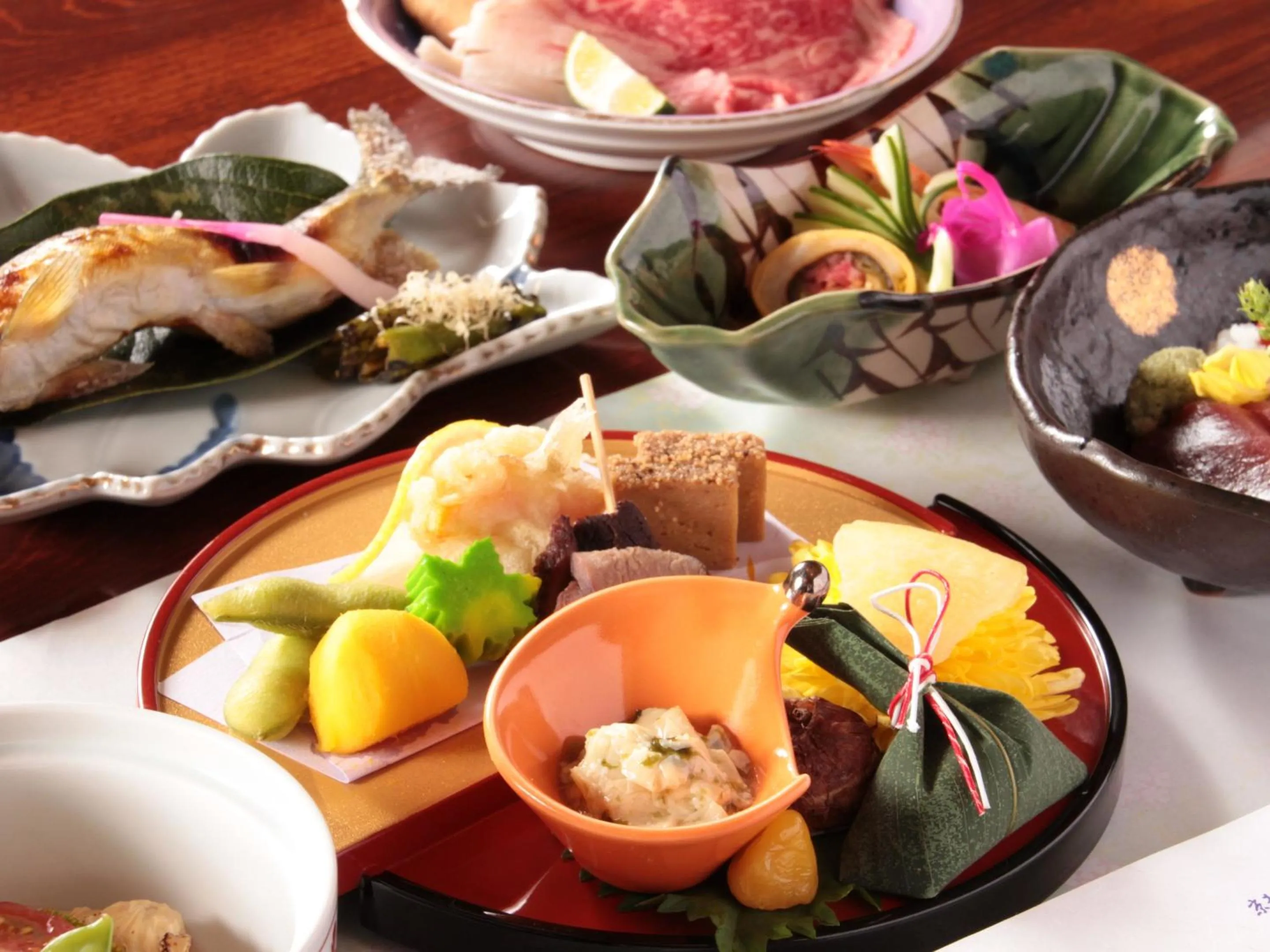 Dinner in Satomo Ryokan