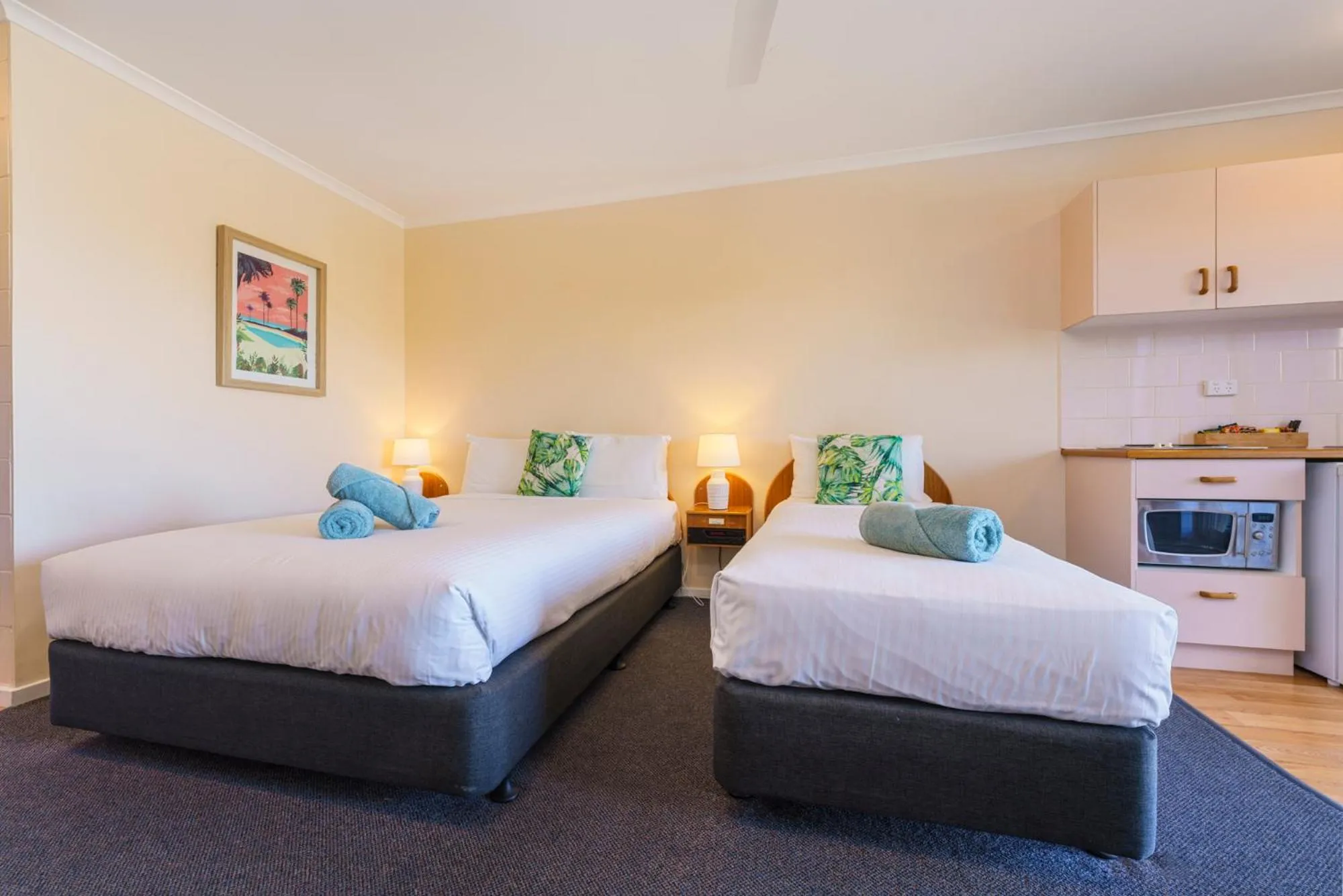 Bed in South Seas Motel