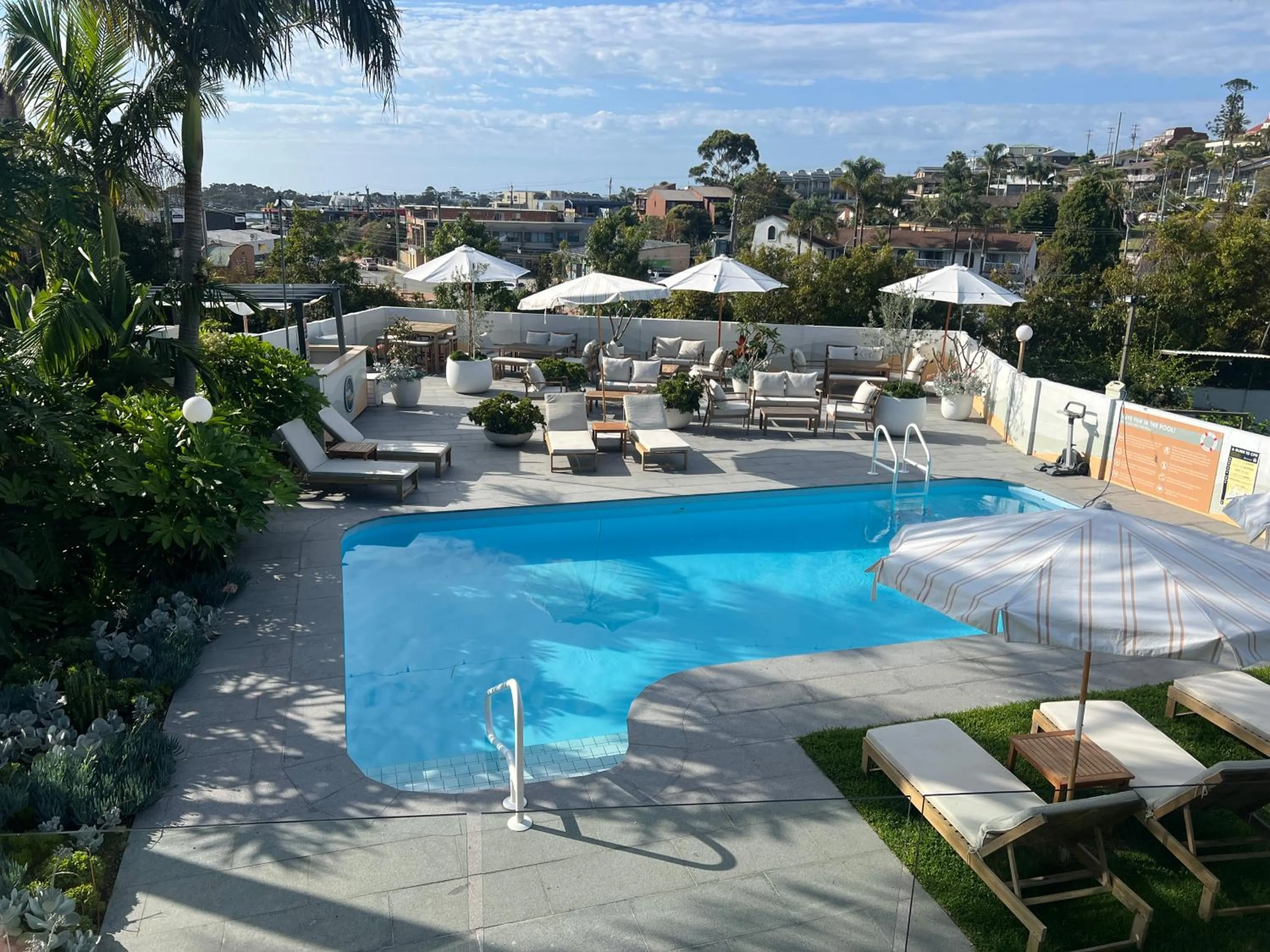 Swimming pool in South Seas Motel