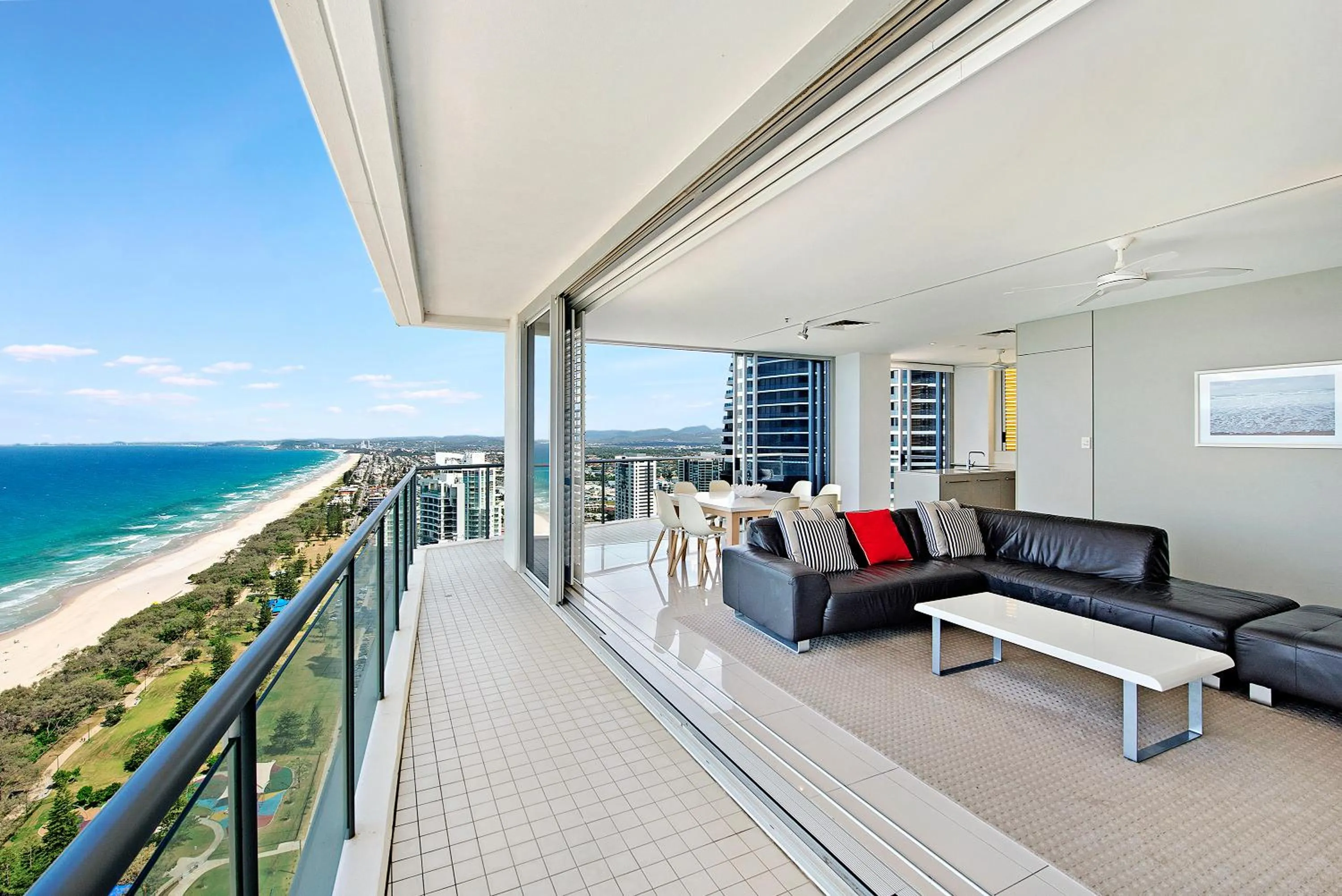 Living room in ULTIQA Air On Broadbeach