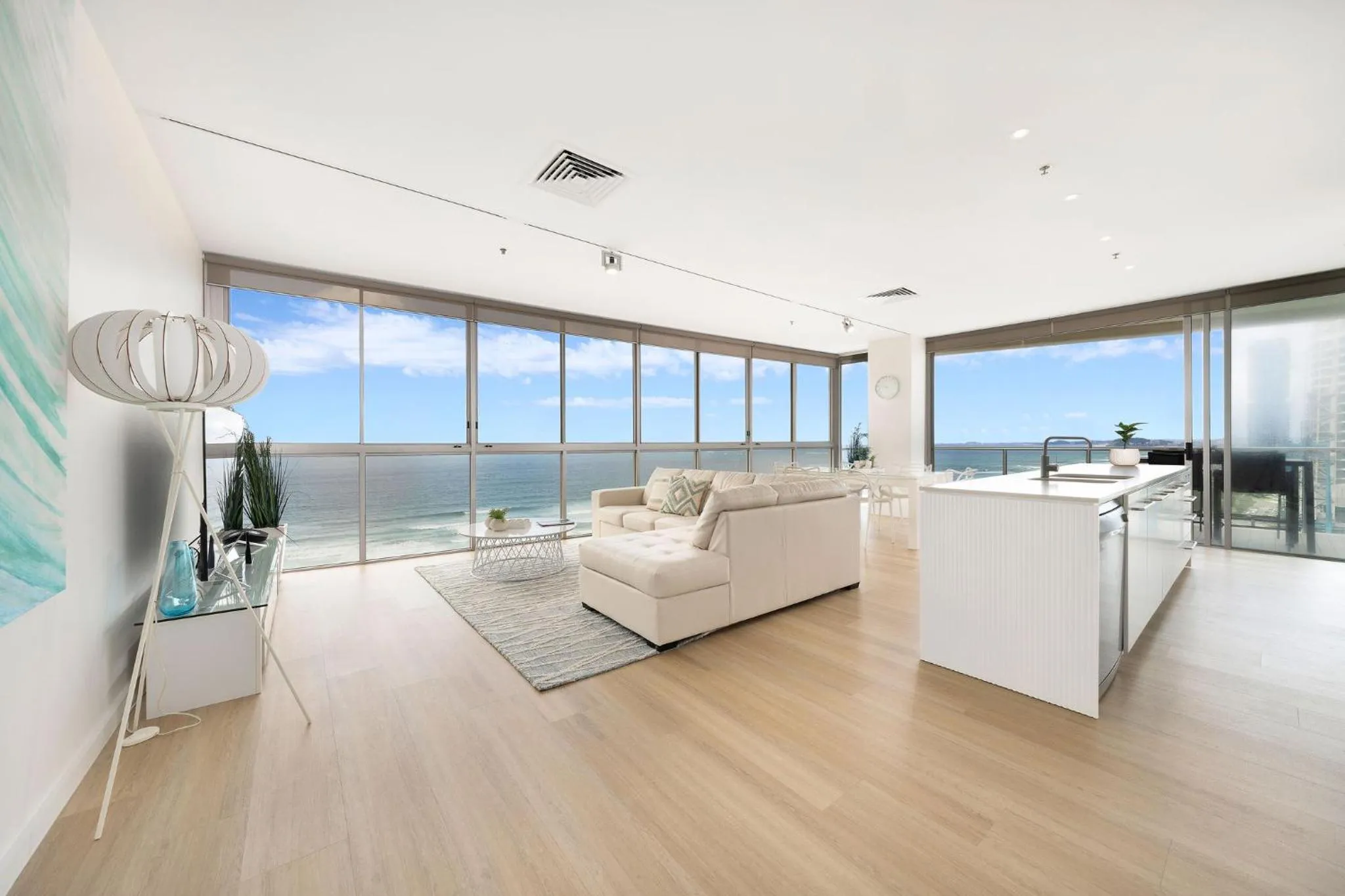 Living room in ULTIQA Air On Broadbeach