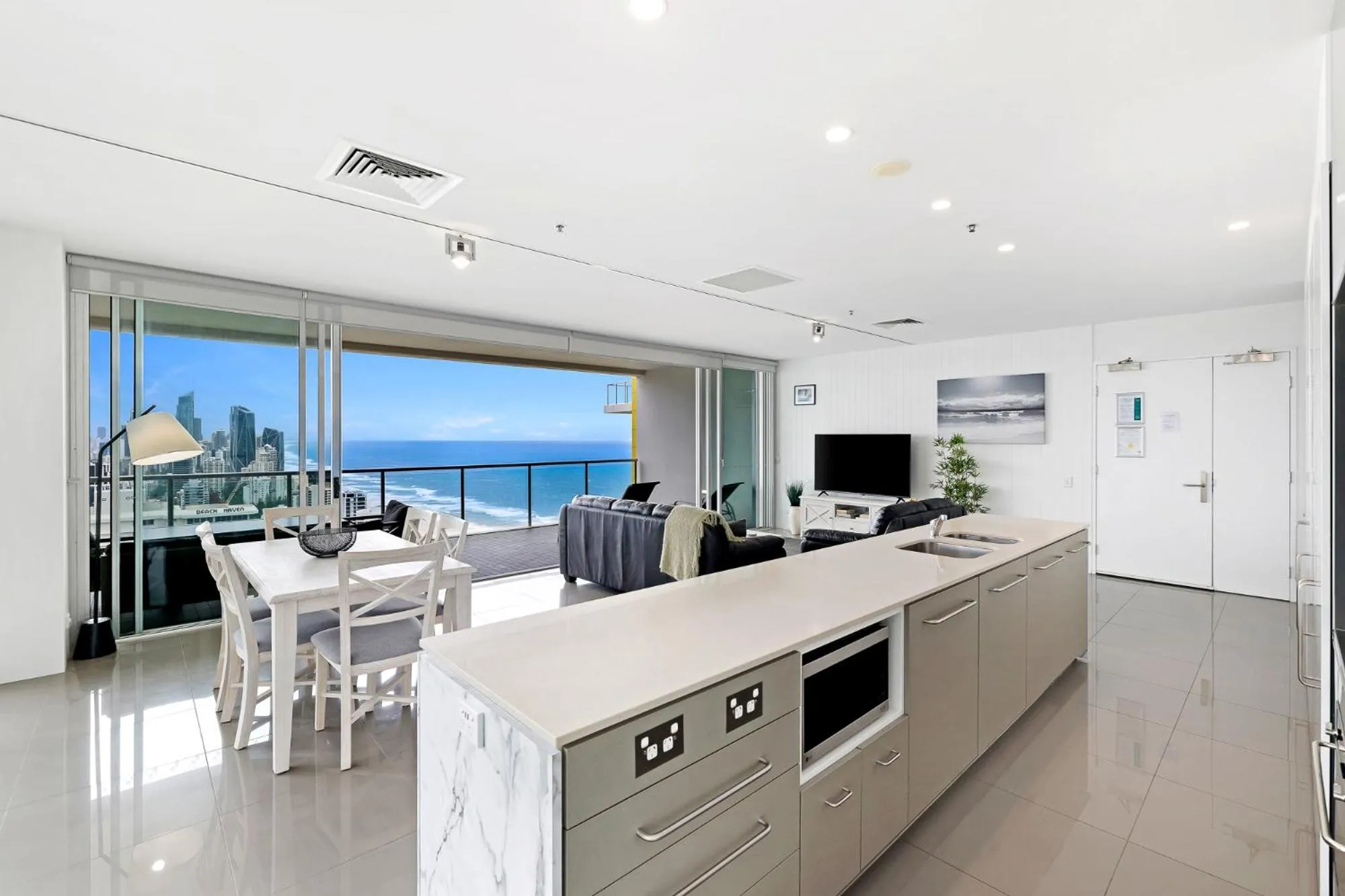 Living room in ULTIQA Air On Broadbeach