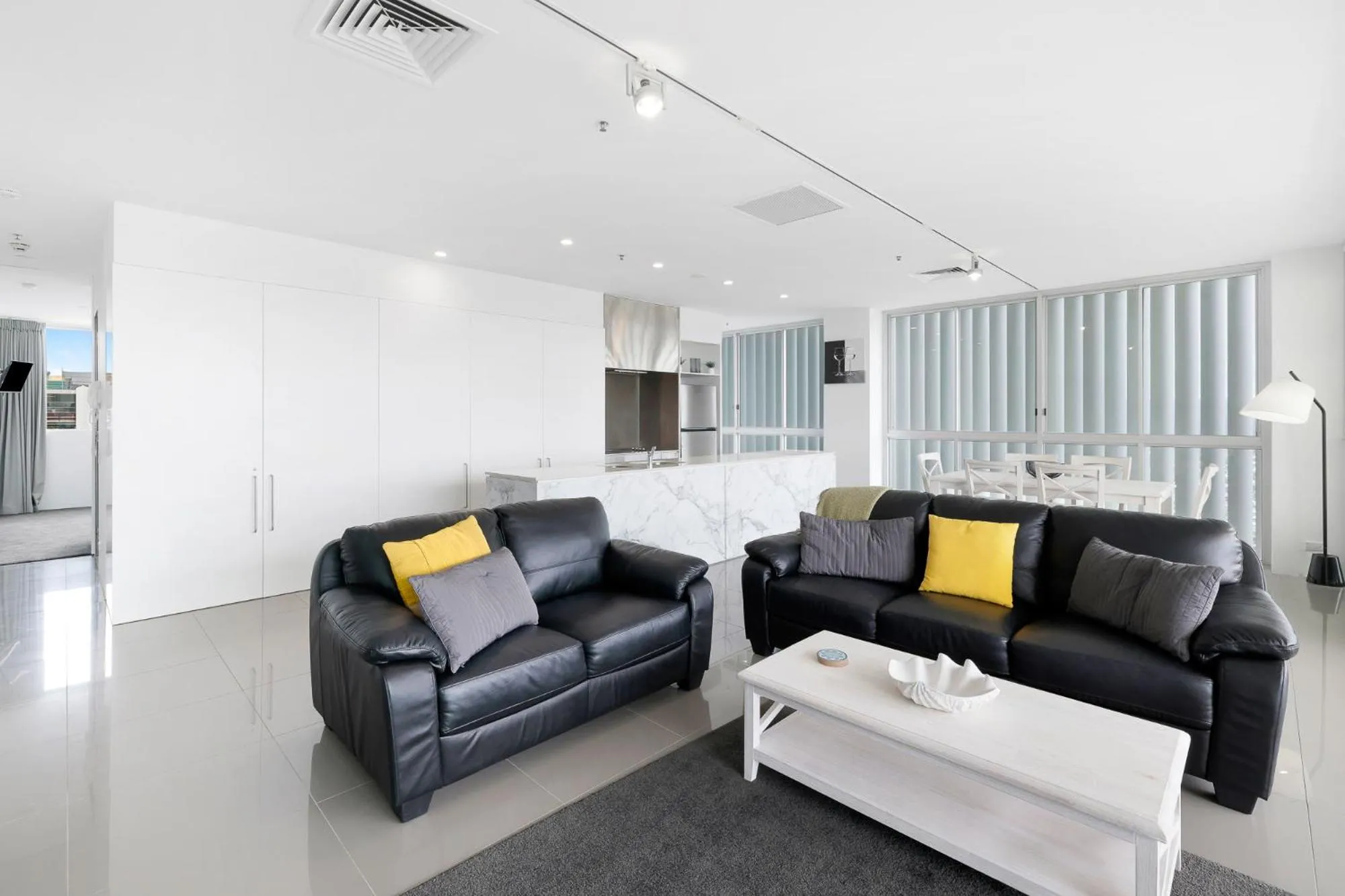 Living room in ULTIQA Air On Broadbeach