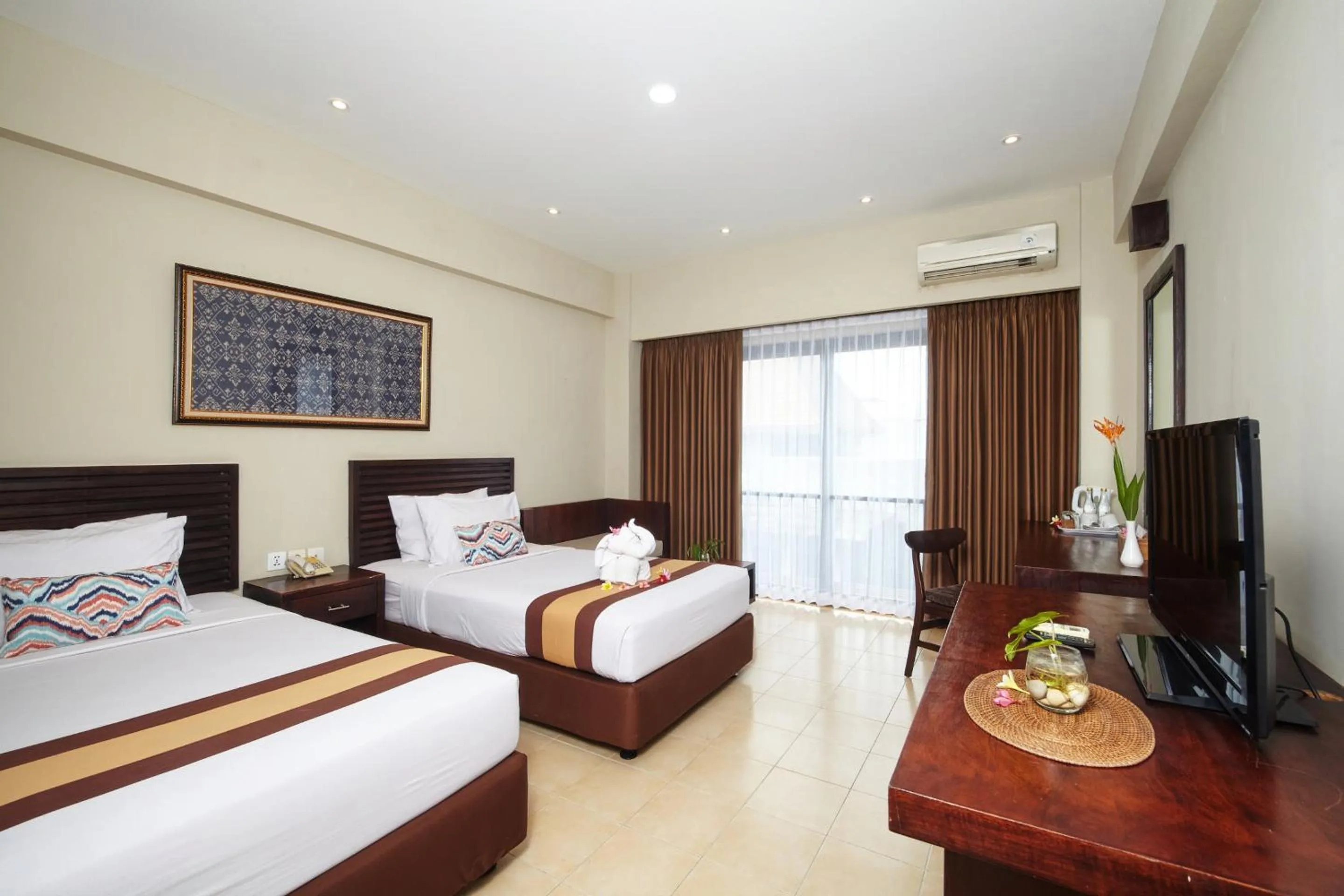 Bedroom, Bed in Grand Santhi Hotel
