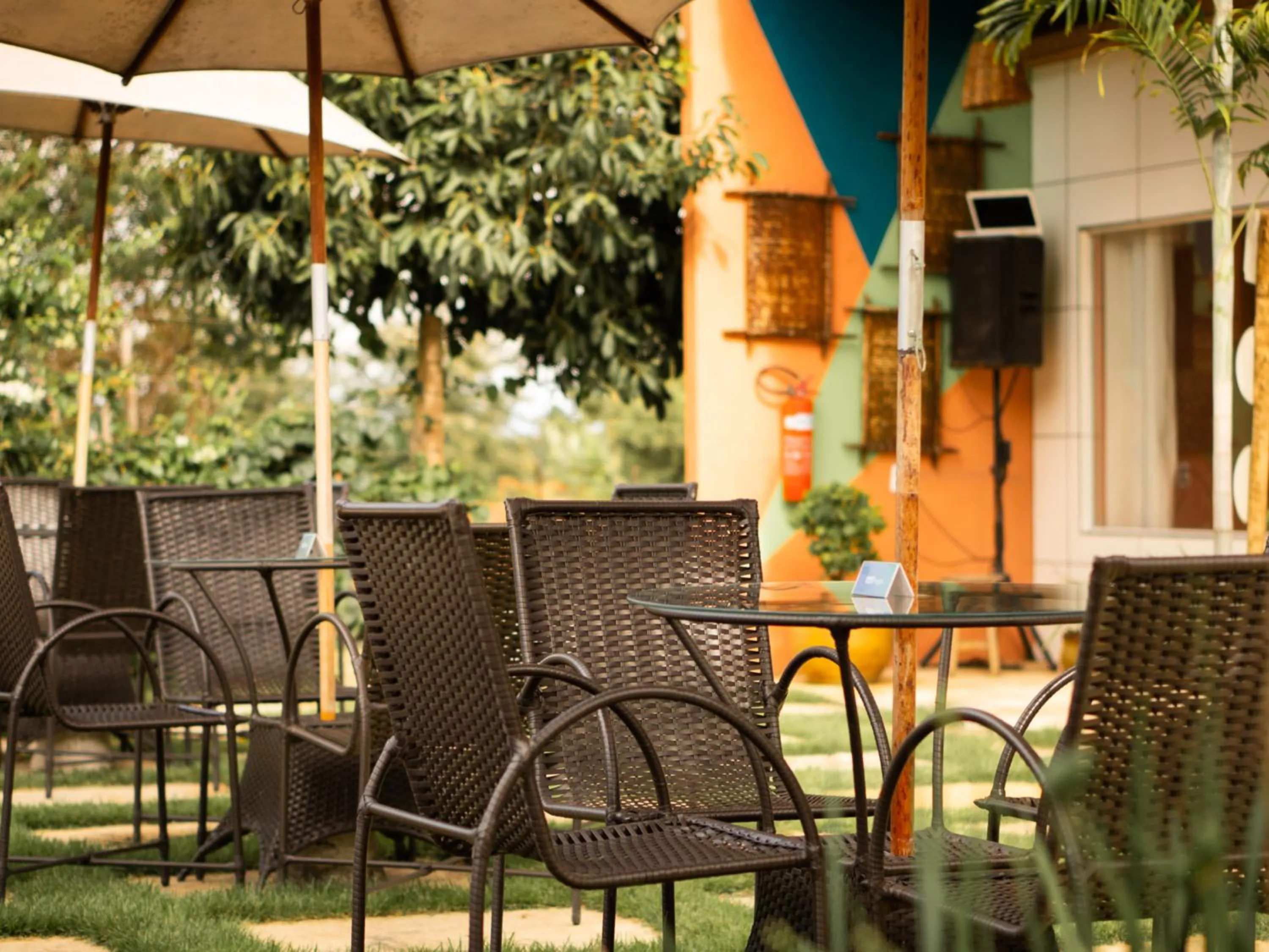 Seating area in Muda Hotel